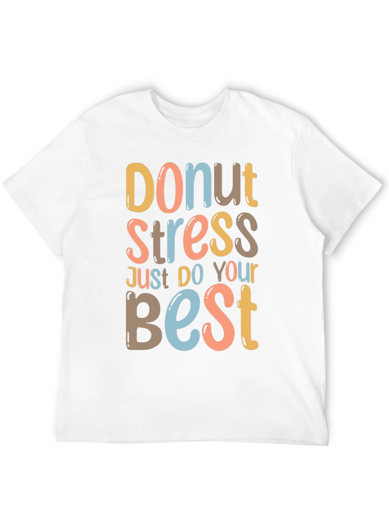 Black Donut Stress Graphic Tee - Relaxed Fit Comfort view 12