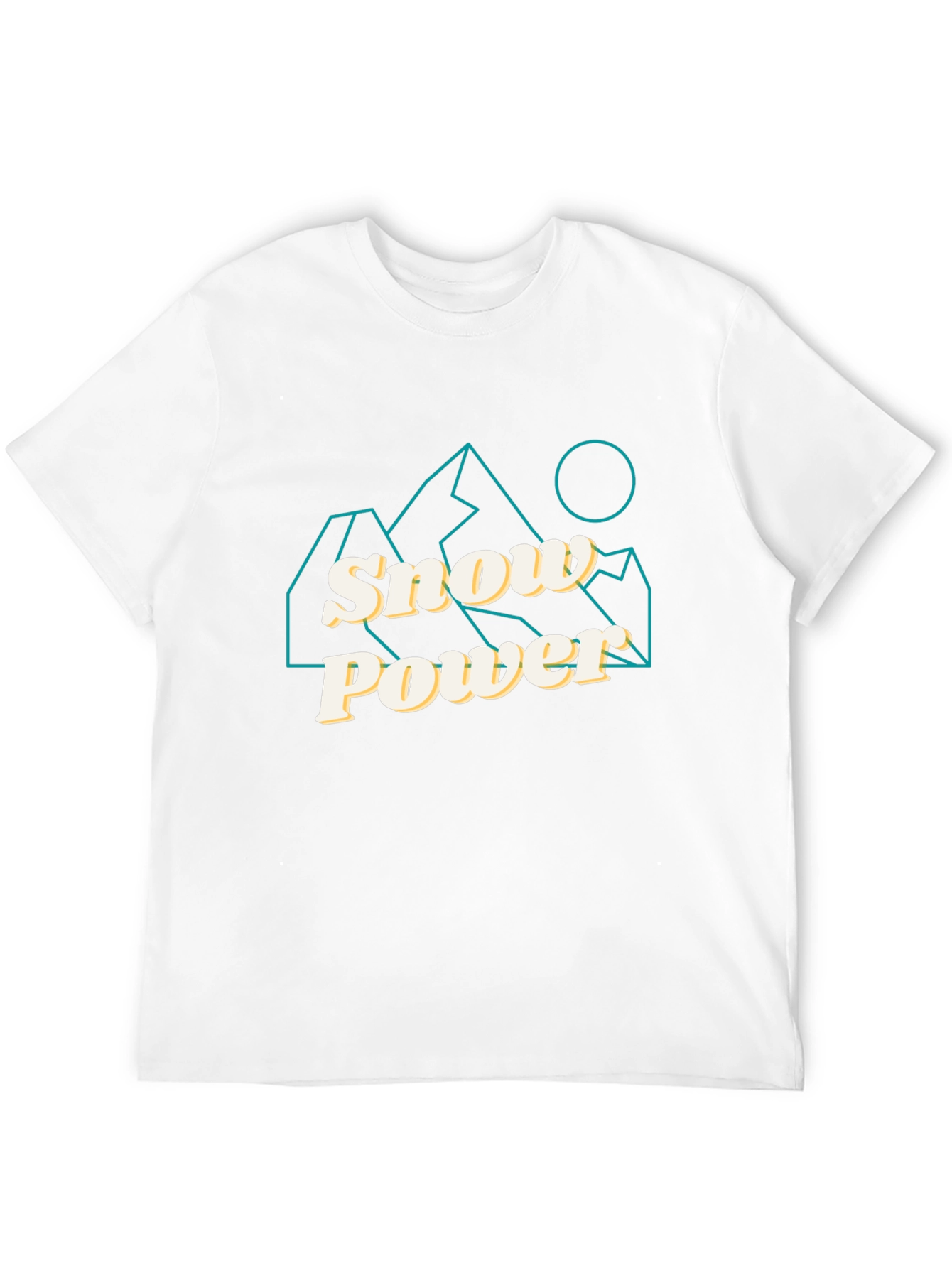 Black Snow Power Graphic Tee - Mountain Design view 12