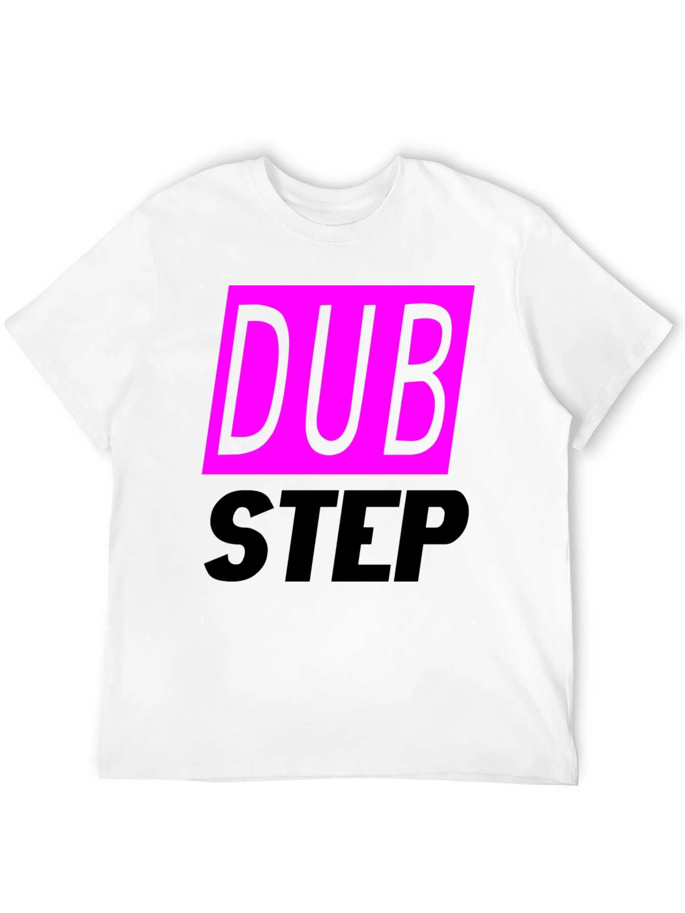 Black Dubstep Graphic Tee - Black Cotton Blend T-Shirt view 12