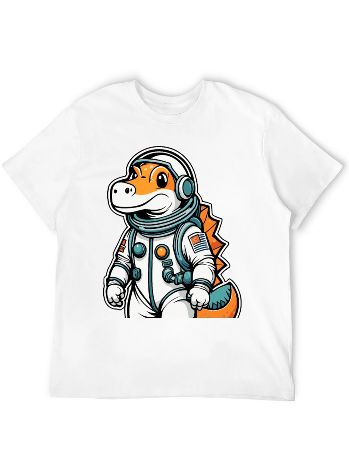 Dino Astronaut T-Shirt - Space Explorer Tee - 12
