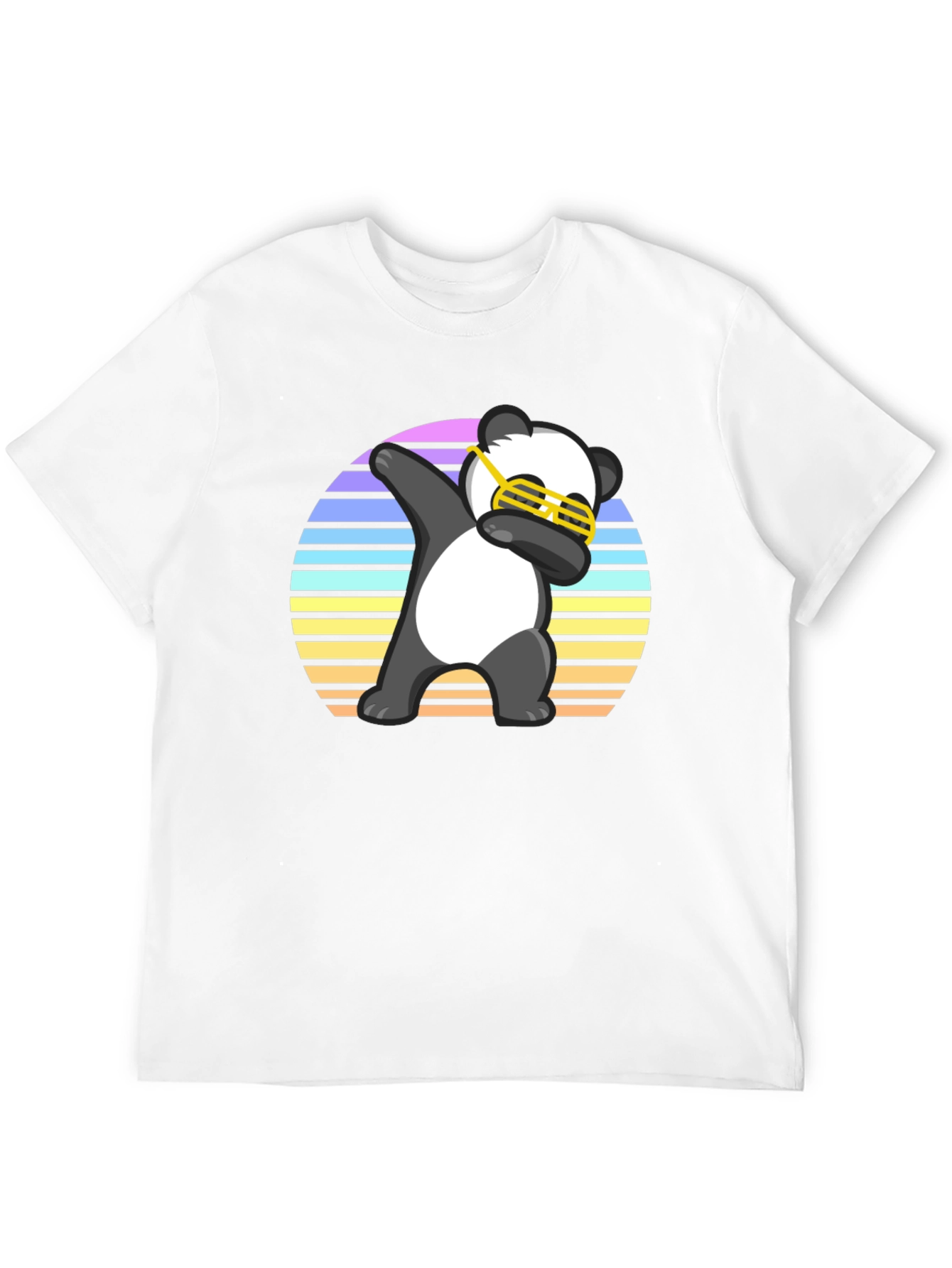 Black Dabbing Panda T-Shirt view 12