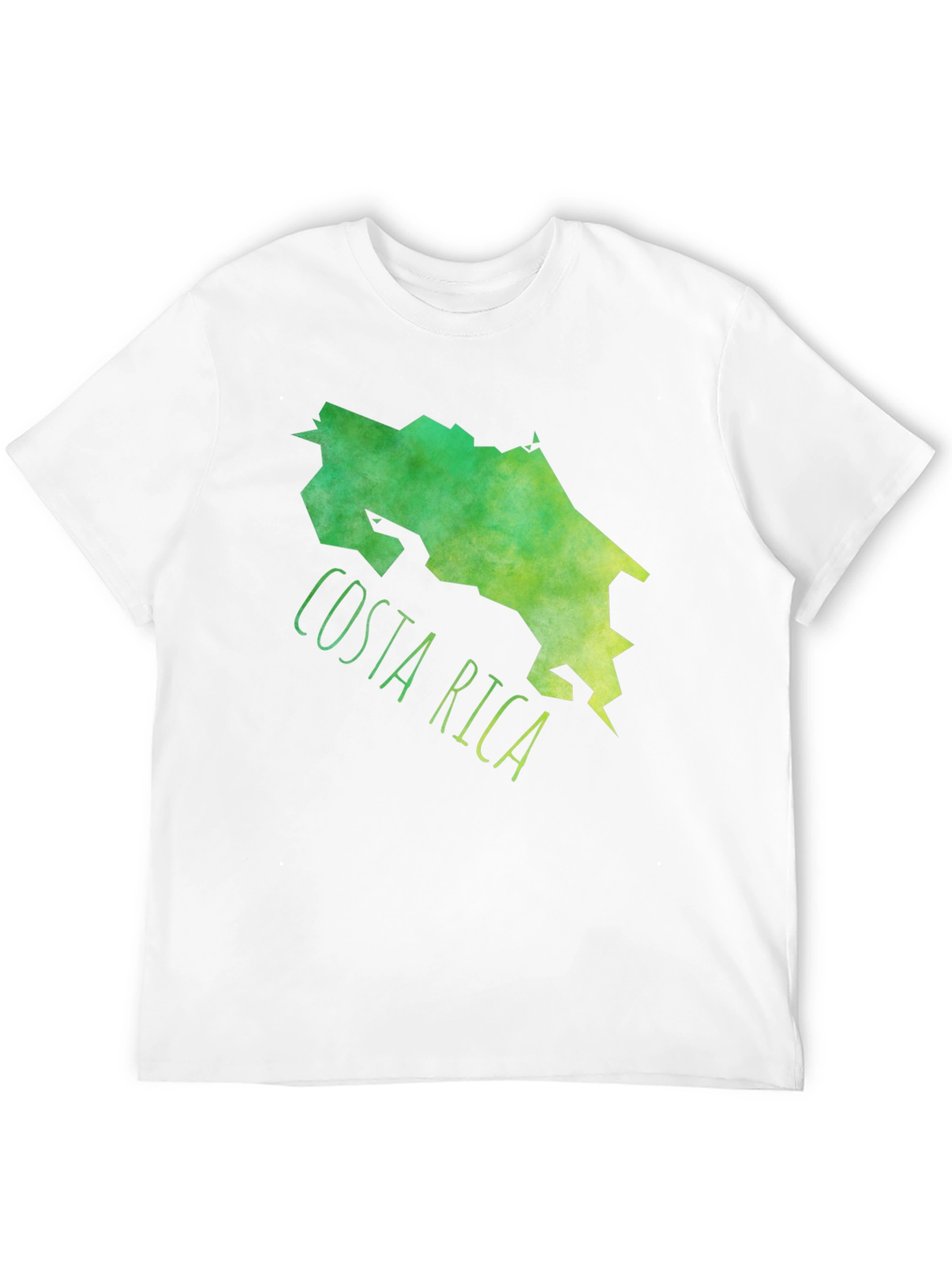 Black Costa Rica Map Graphic Tee - Black Cotton T-Shirt view 12