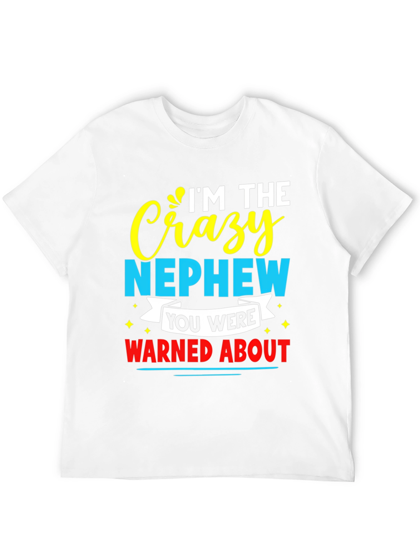 Black Crazy Nephew Graphic Tee - Funny Family T-Shirt view 12