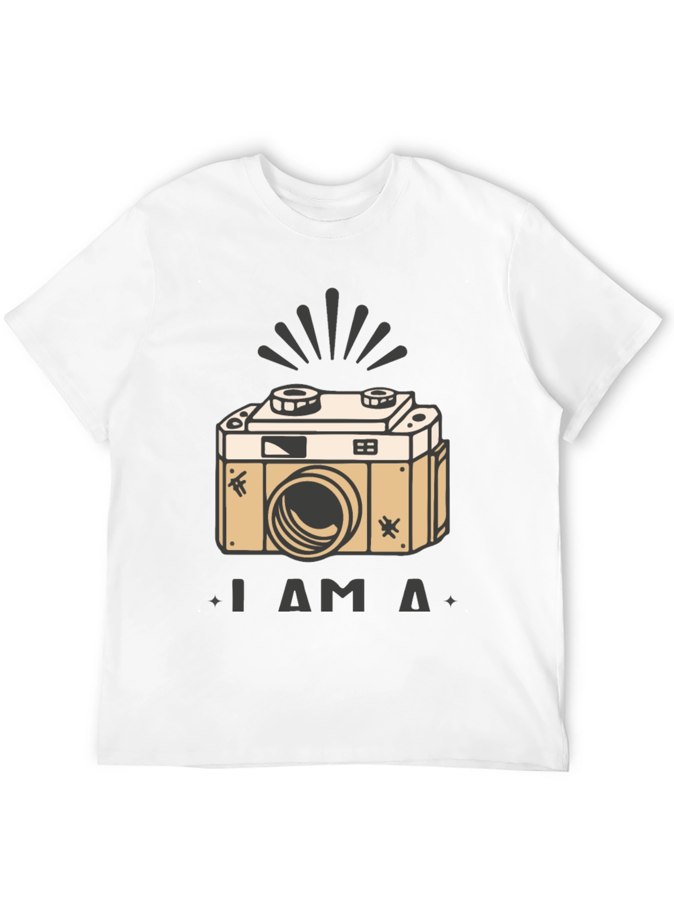 Black Vintage Camera T-Shirt - "I am a Camera" view 12