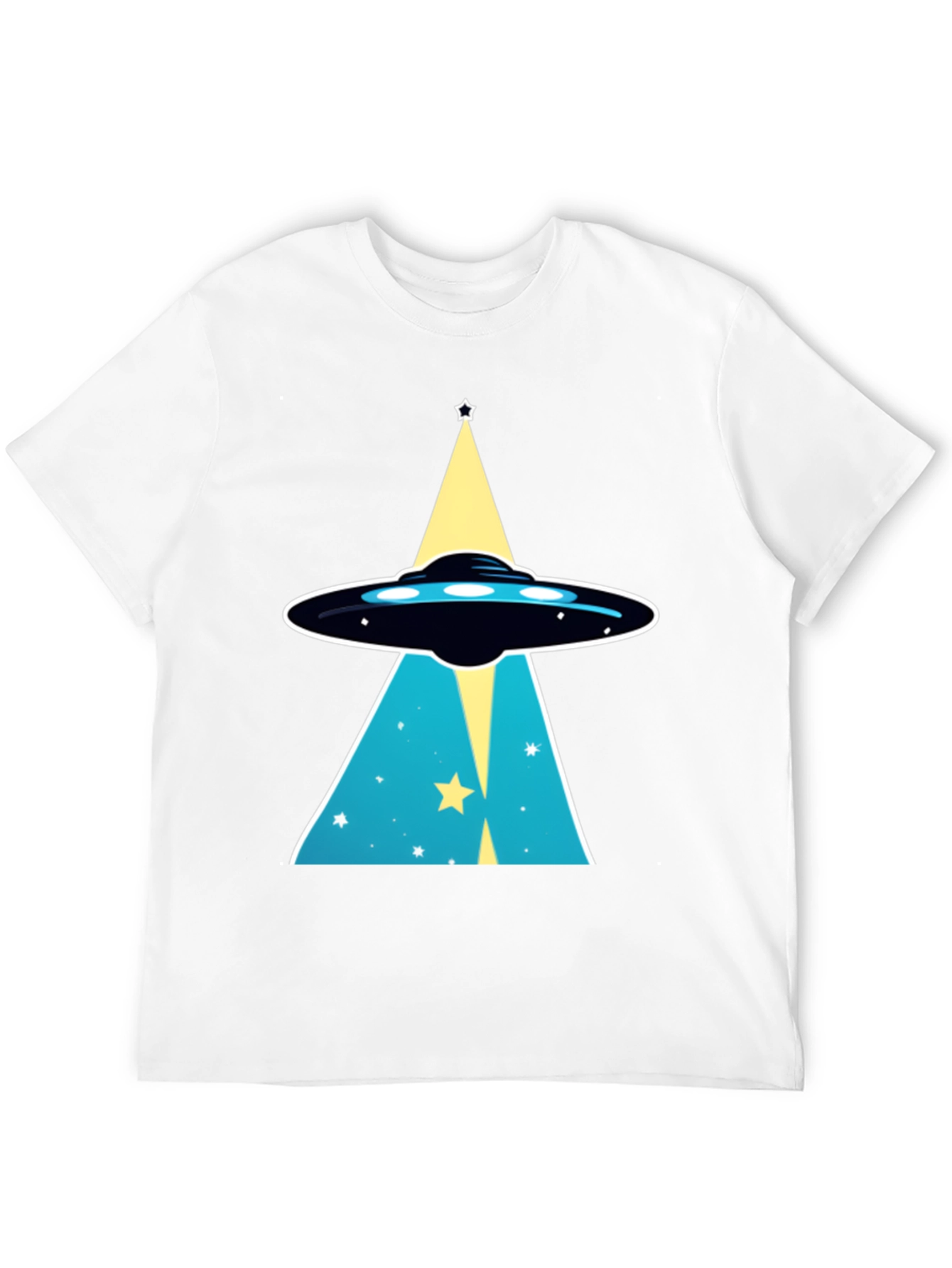 Black UFO Abduction Graphic T-Shirt view 12