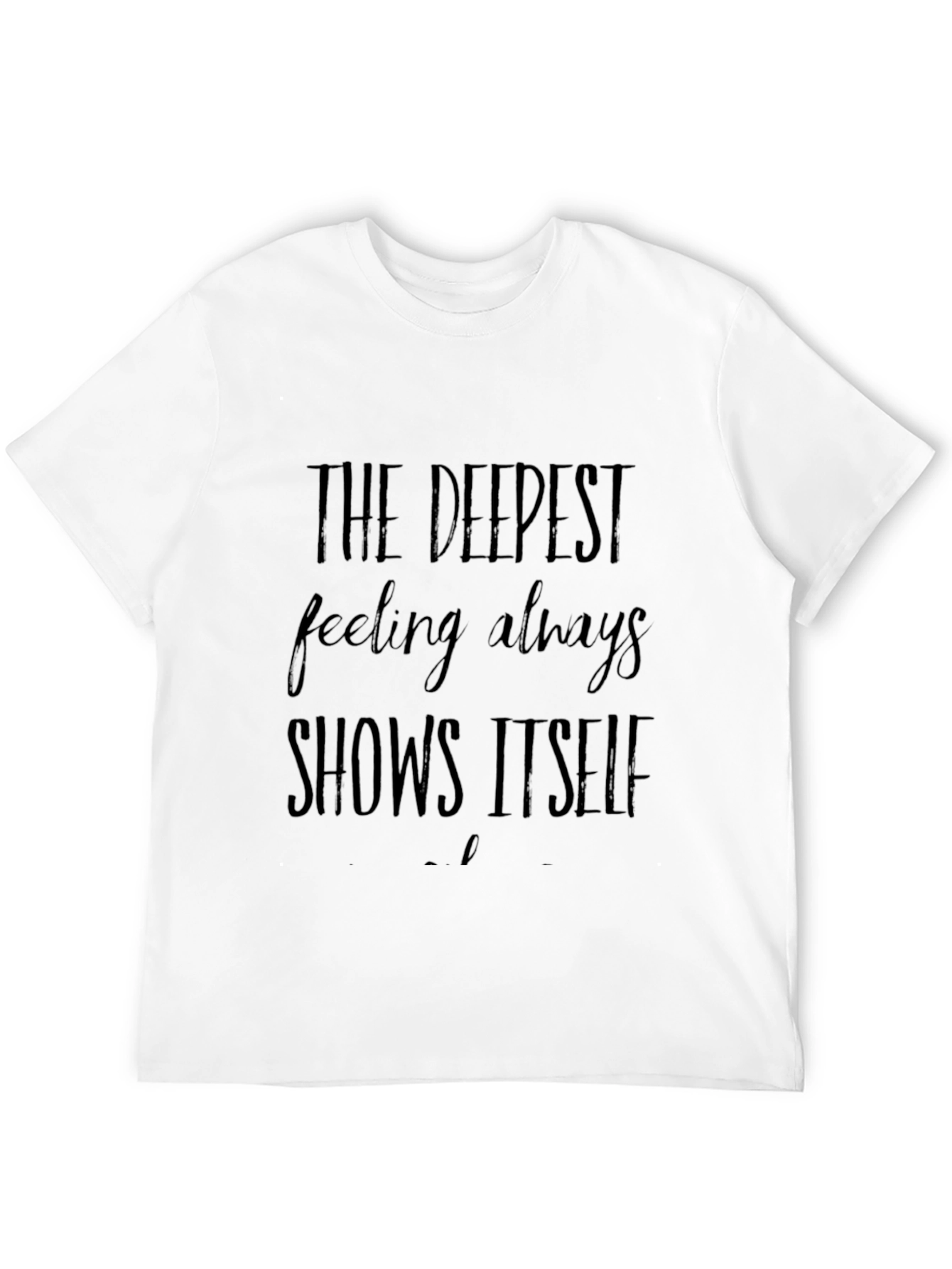 Black Deepest Feeling Black Graphic Tee view 12