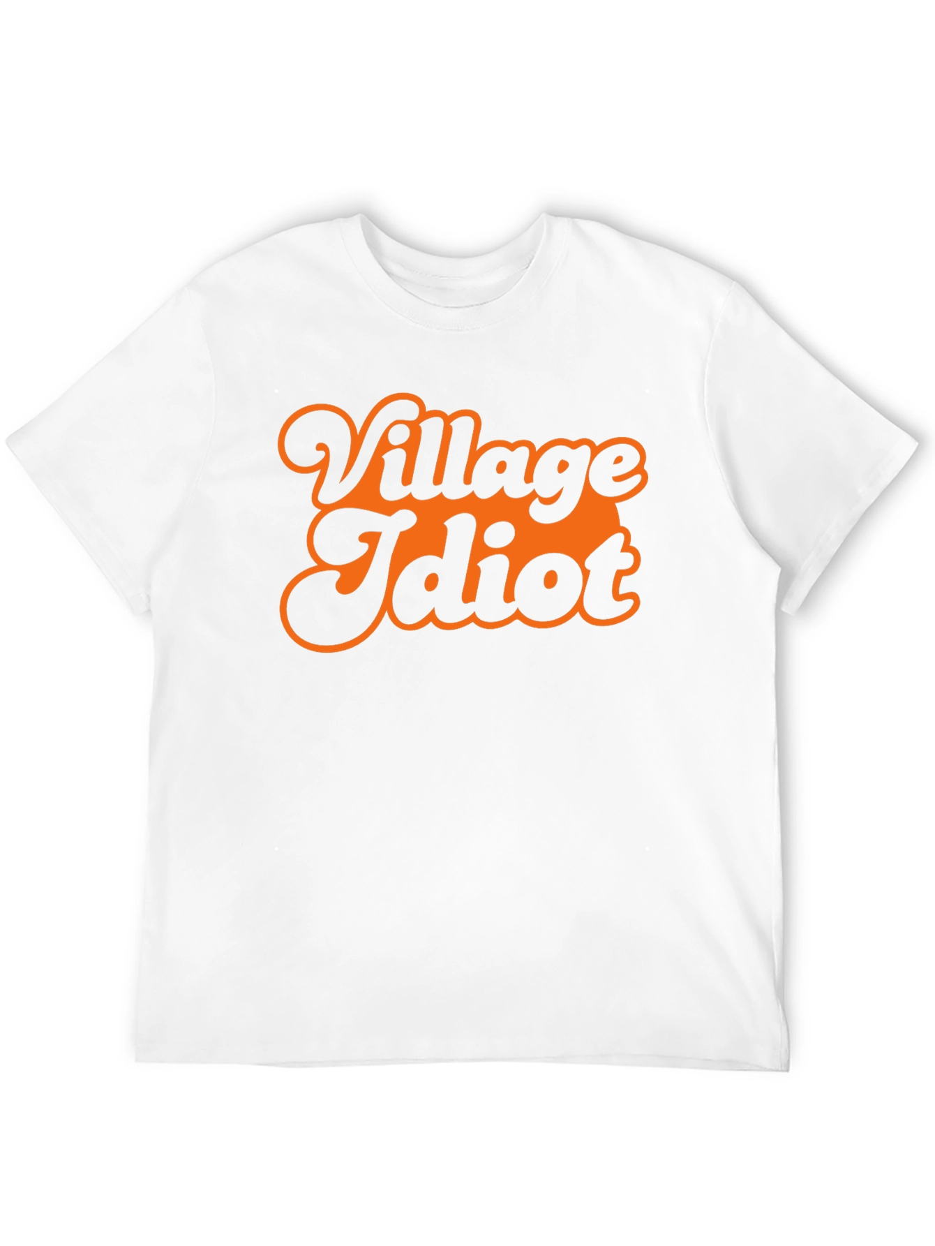 Black Village Idiot Graphic Tee - Retro Style Black T-Shirt view 12