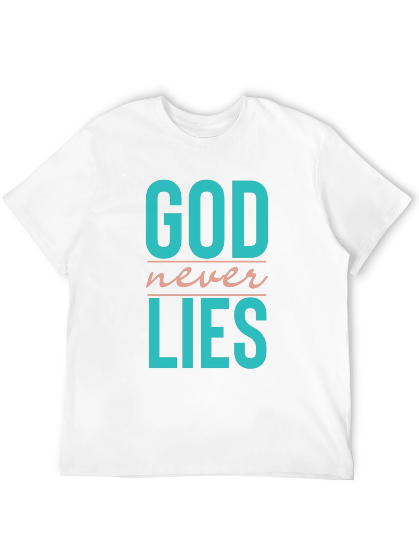 Black God Never Lies T-Shirt - Religious Statement Tee view 12