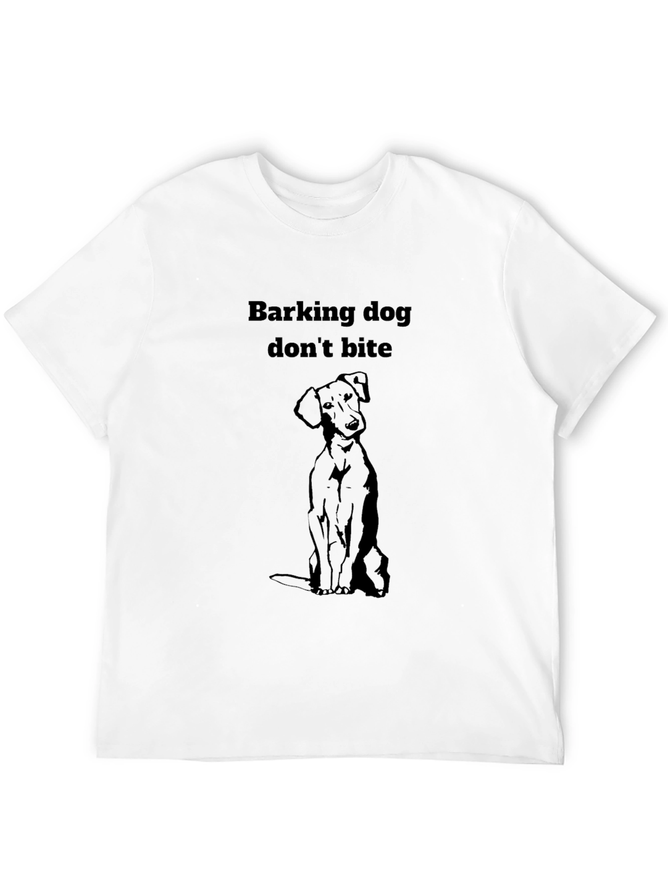 Black Dog T-Shirt - Barking Dog Don't Bite view 12