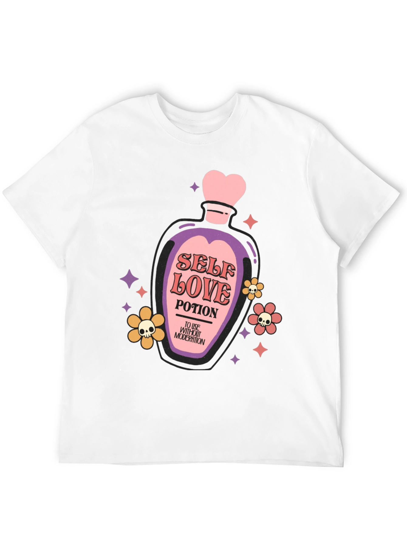 Black Self Love Potion Graphic T-Shirt view 12