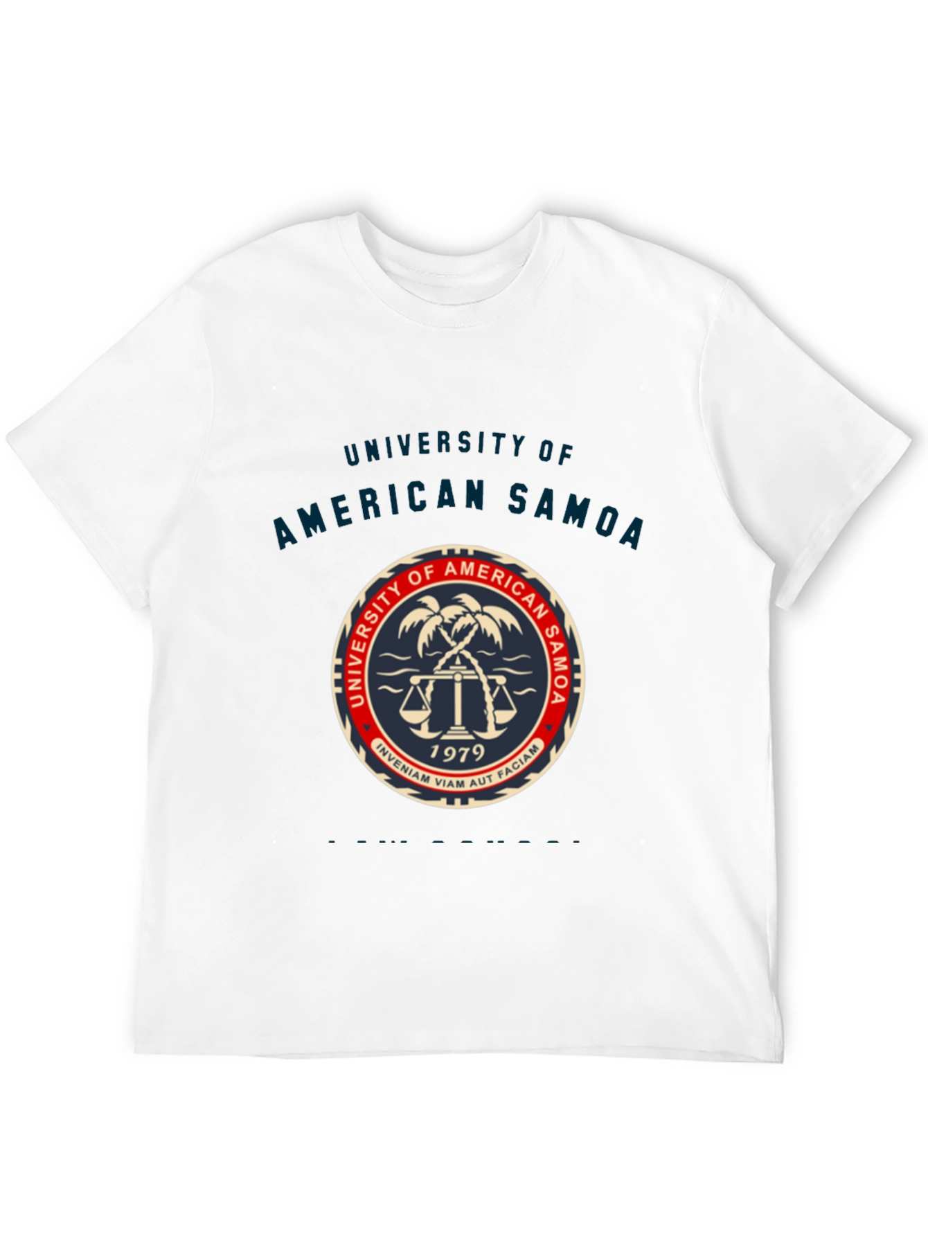Black University of American Samoa Novelty T-Shirt view 12