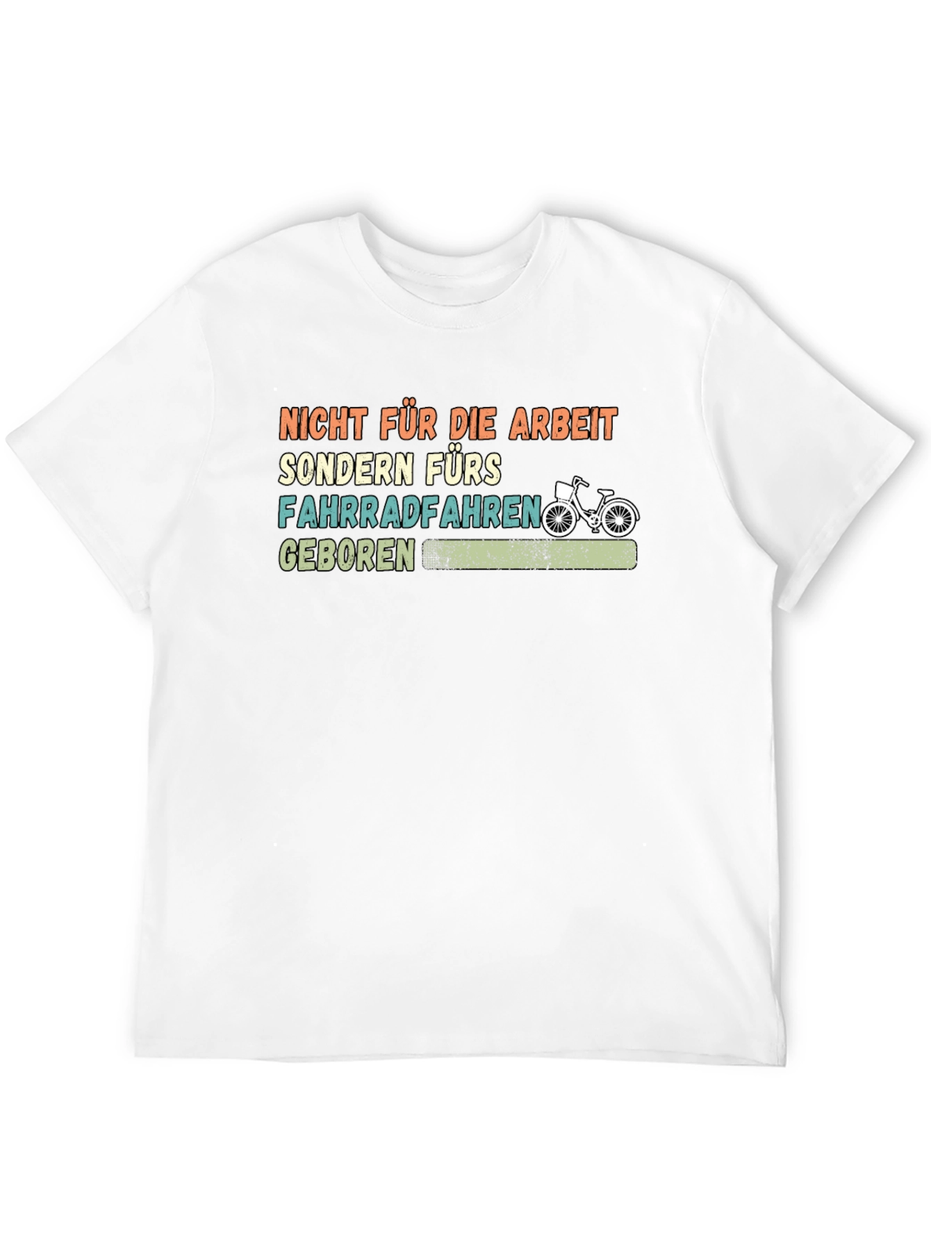 Black Born to Bike T-Shirt - Funny Cycling Tee view 12