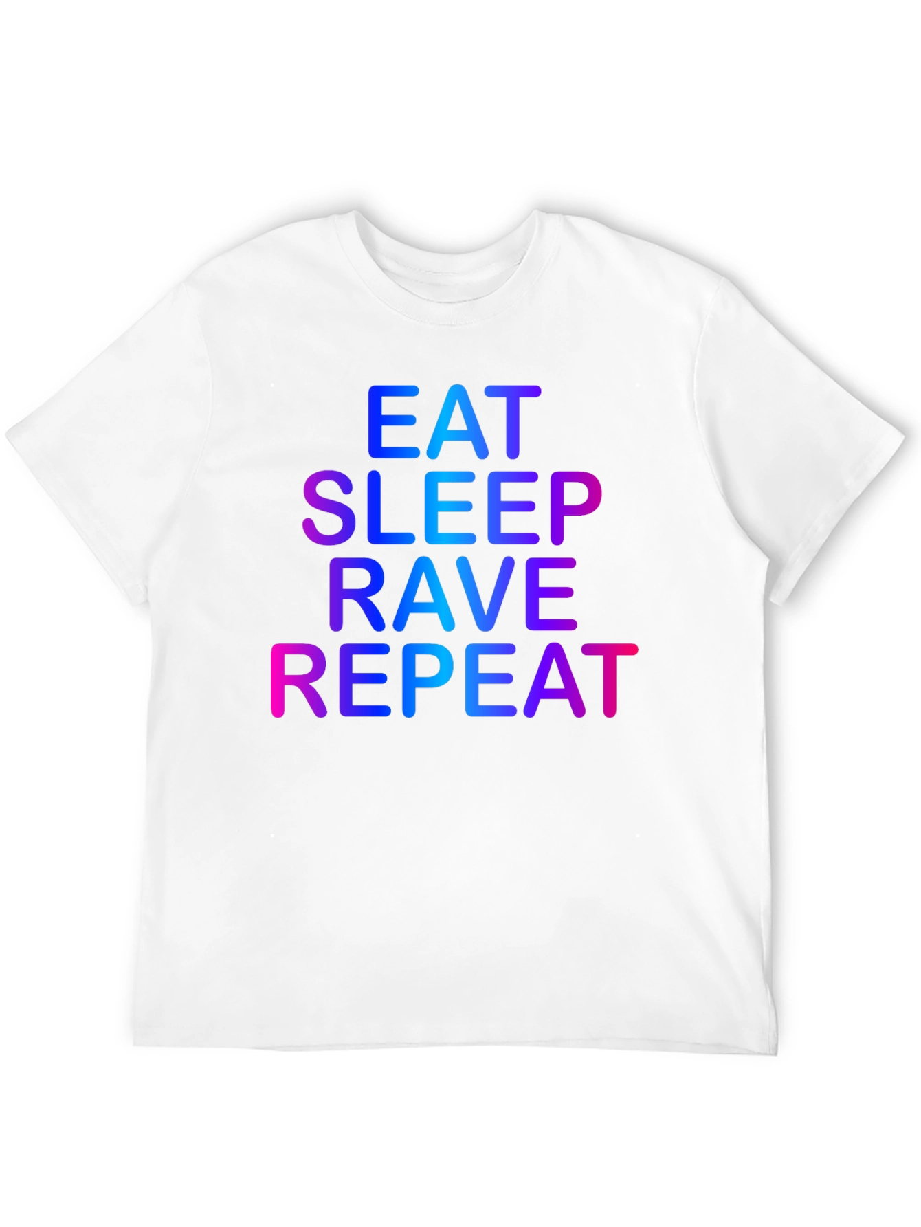 Black Eat Sleep Rave Repeat Graphic Tee - Black view 12