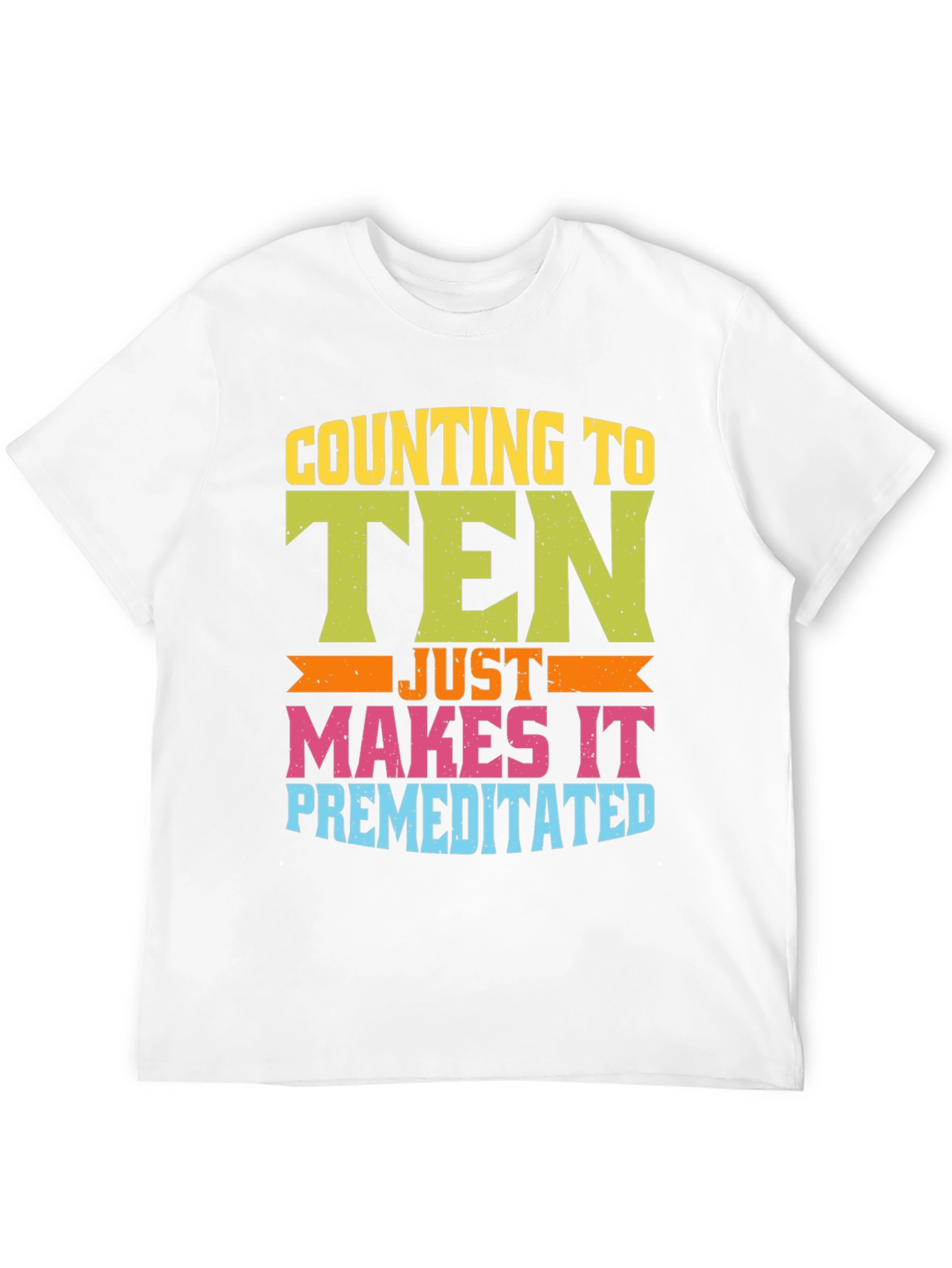 Black Counting to Ten Premeditated T-Shirt view 12