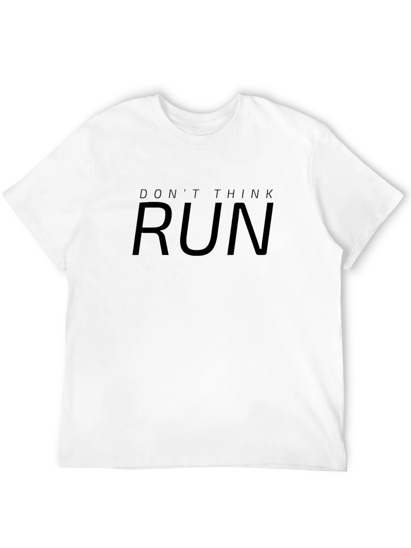 Black Don't Think Run T-Shirt - Men's Running Apparel view 12