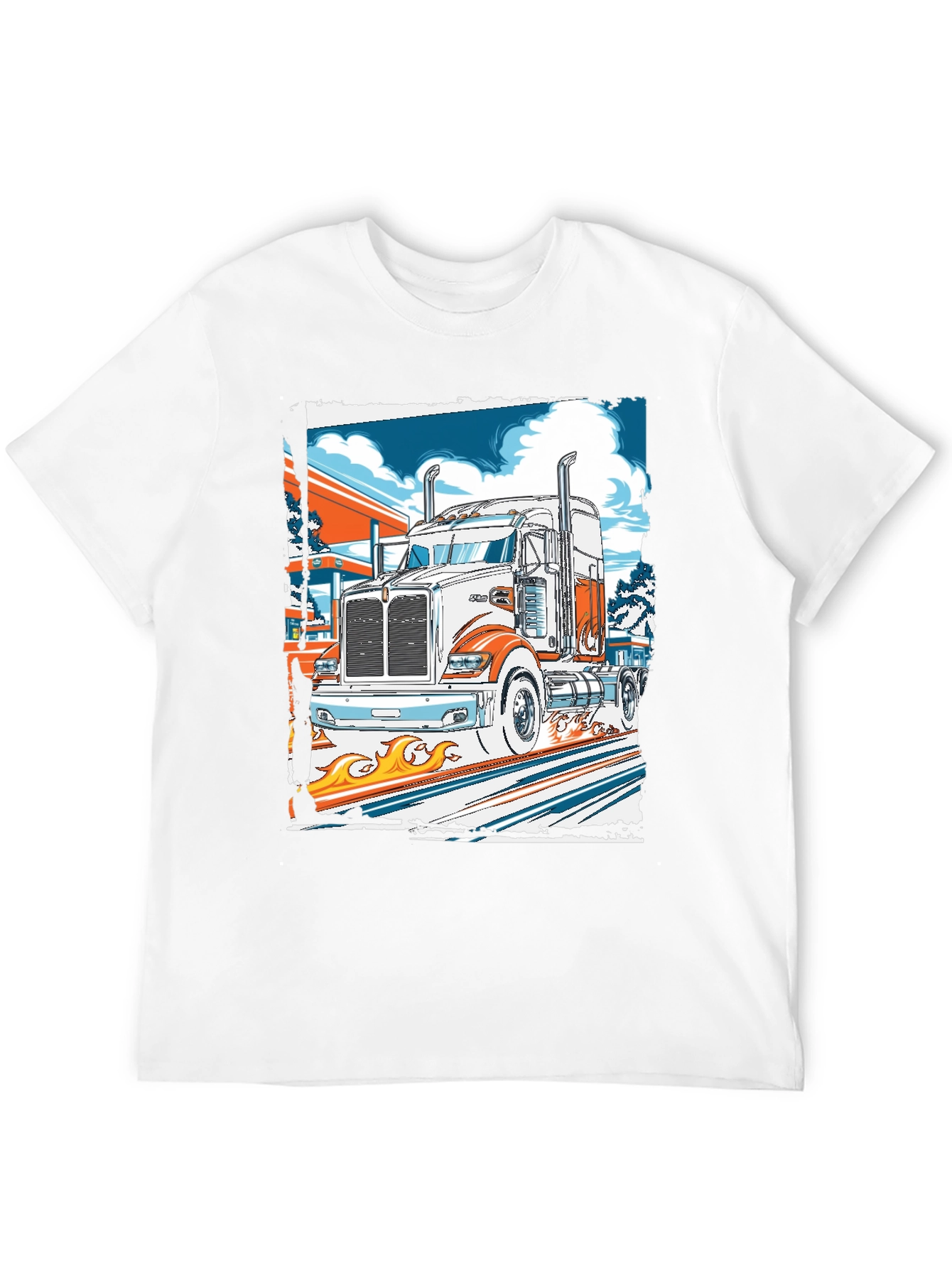 Black Truck Graphic Print Tee view 12