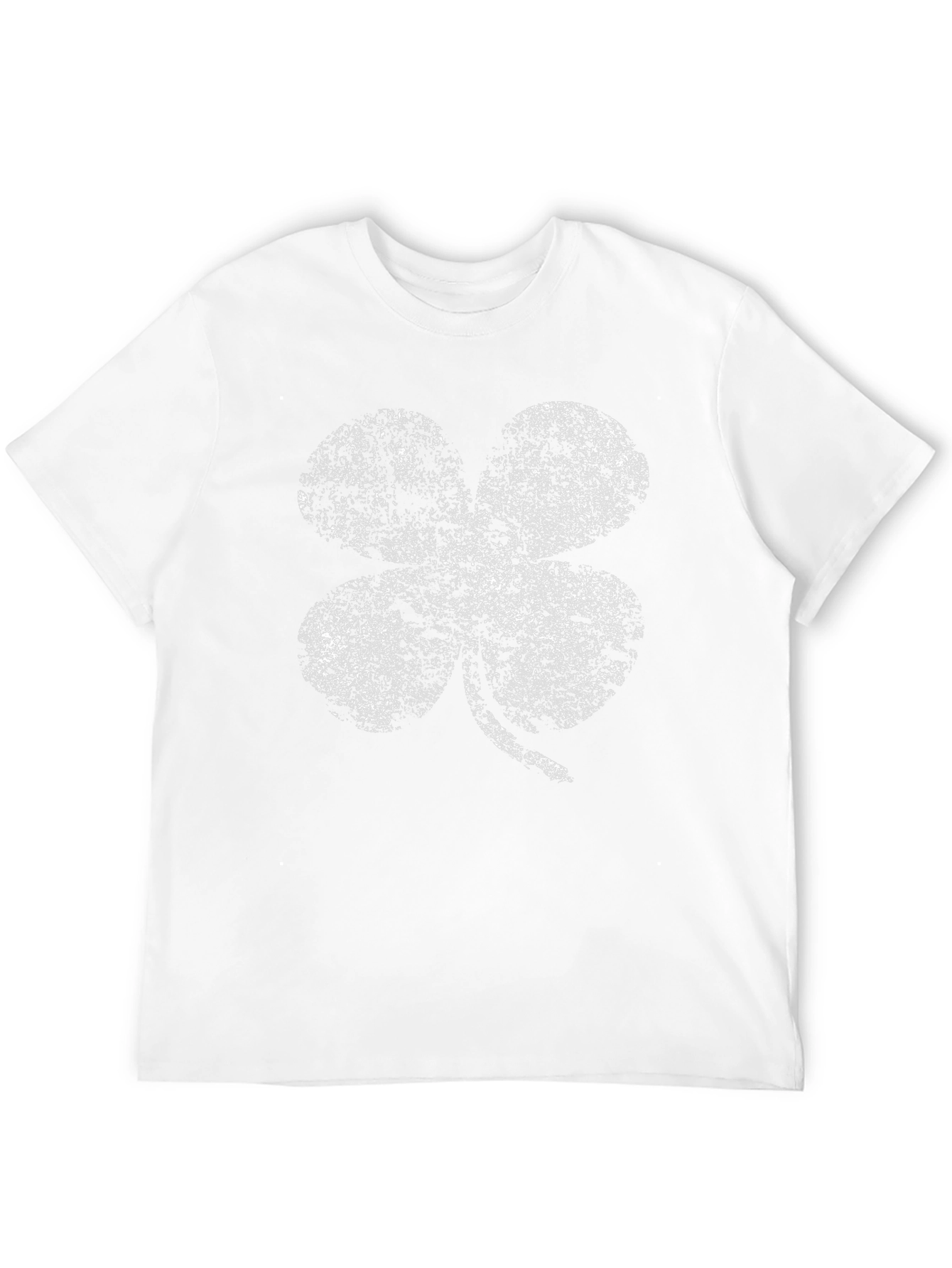 Black Lucky Four Leaf Clover Graphic Tee - Black view 12