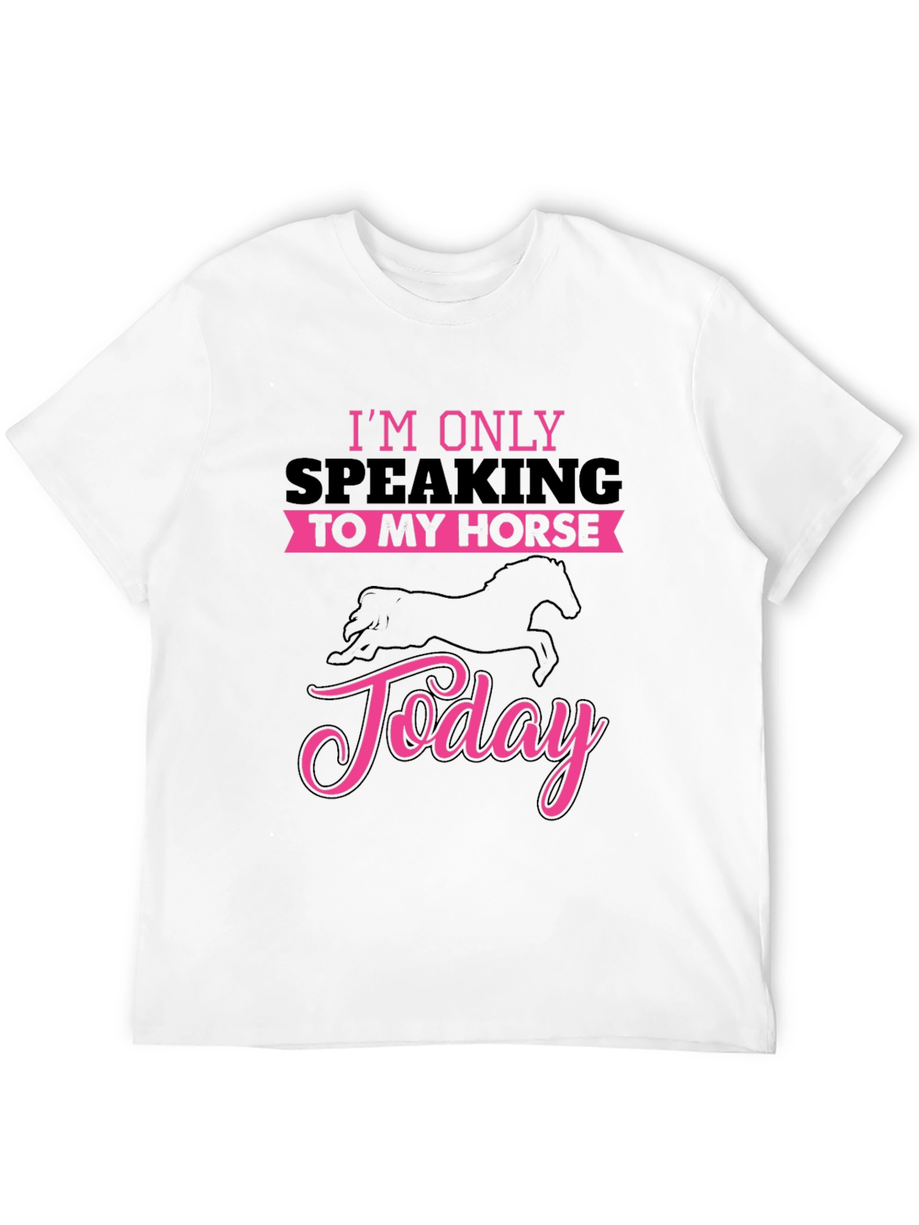 Black Horse Lover T-Shirt: "Speaking to My Horse" view 12
