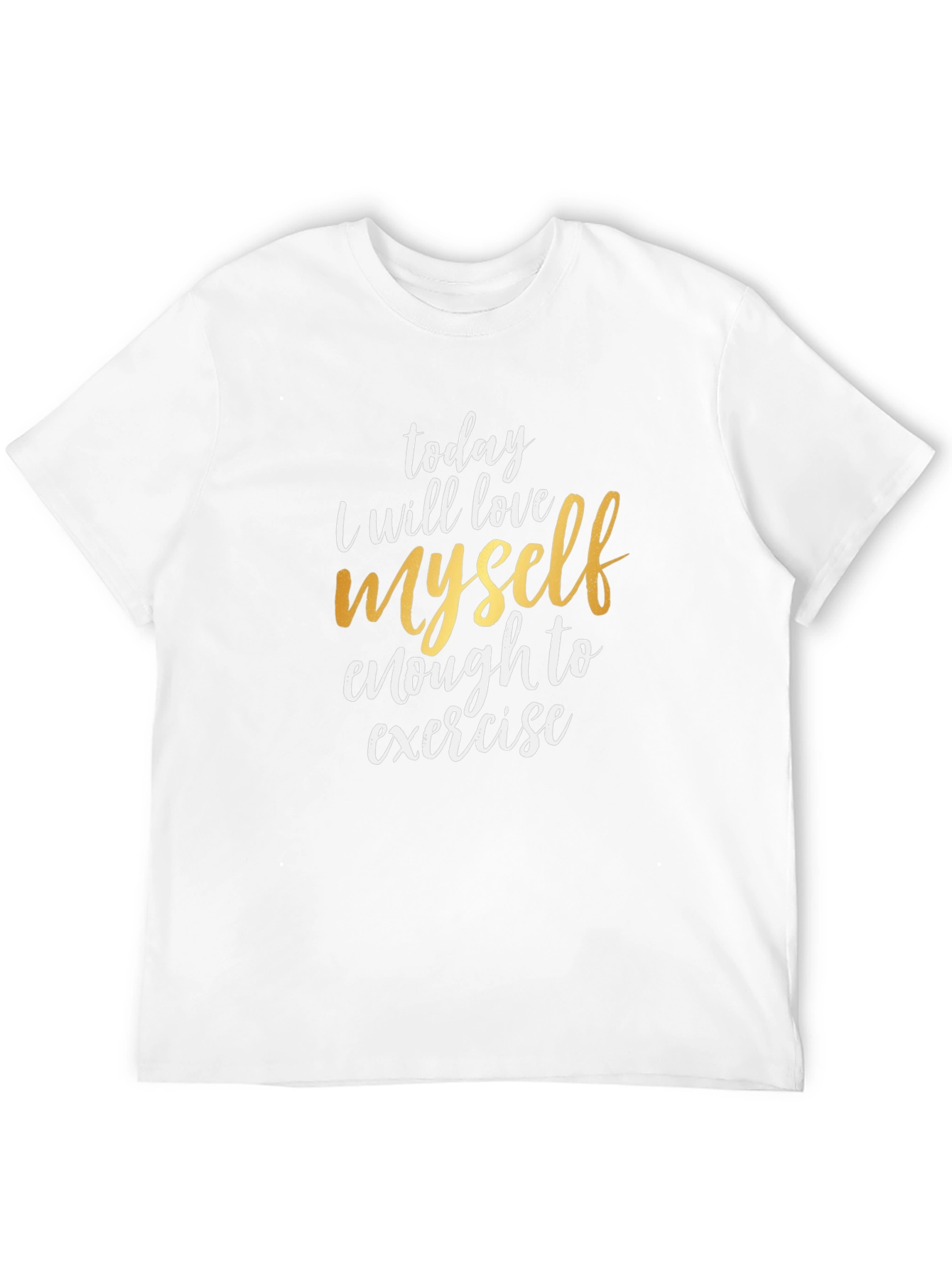 Black Love Yourself Exercise T-Shirt - Motivational Tee view 12