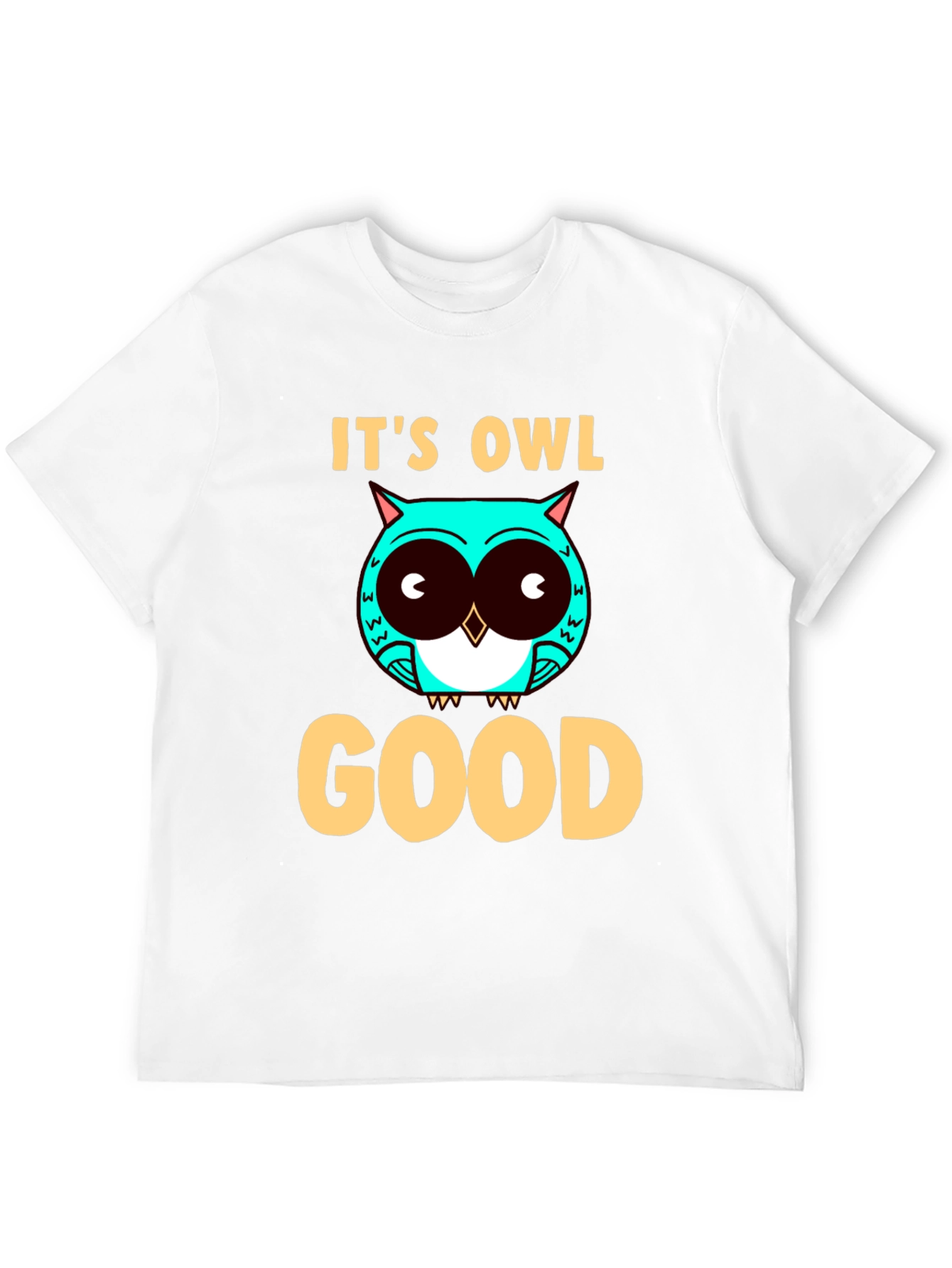 Black It's Owl Good Graphic Tee - Mens Black T-Shirt view 12