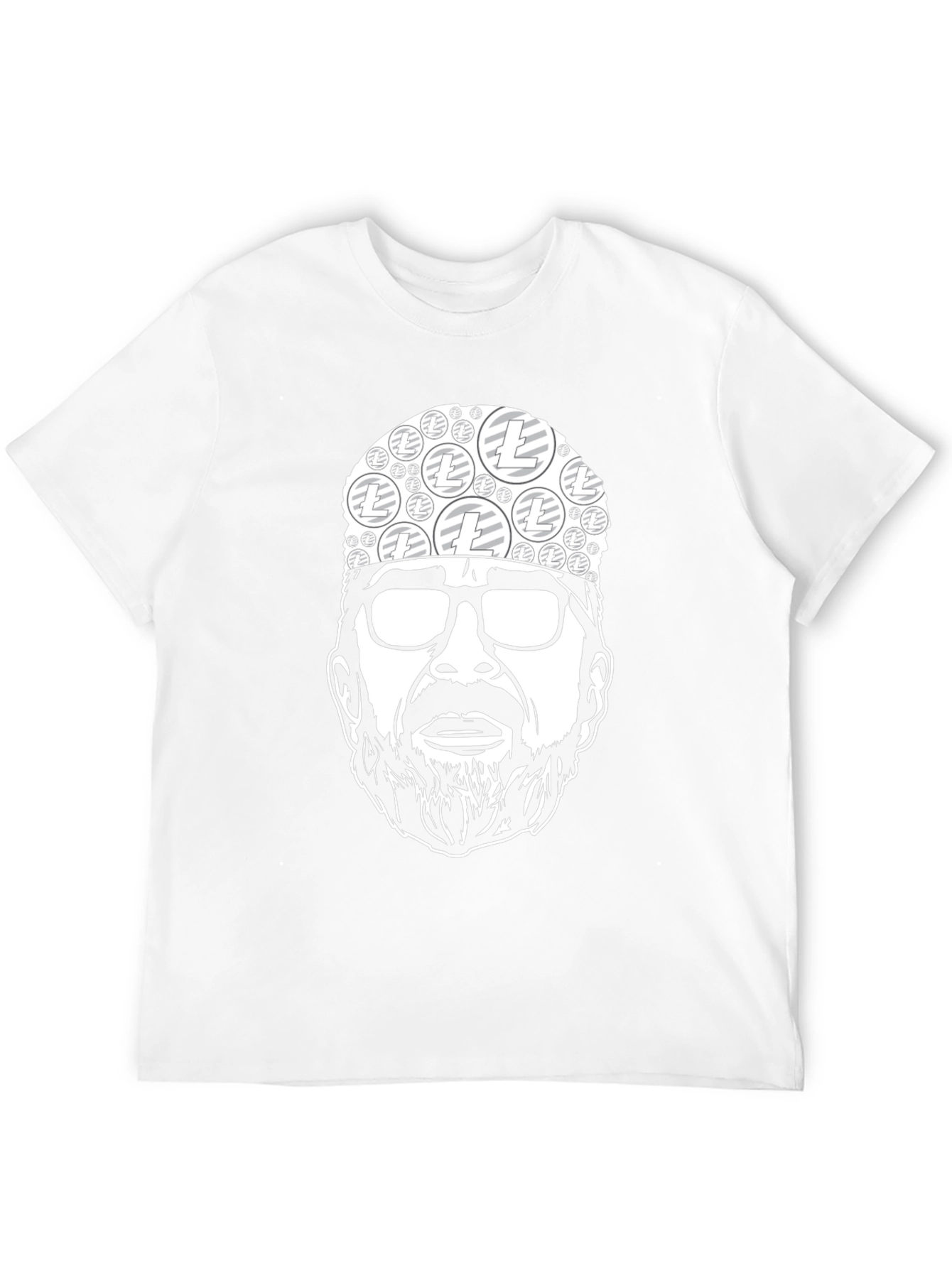 Black Black Litecoin Crypto Tee view 12