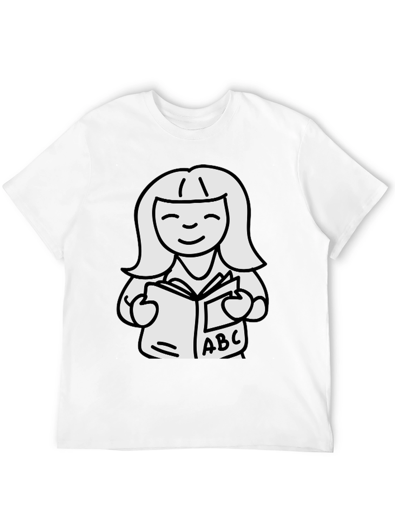 Black Bookworm Graphic Tee - Black Cotton Unisex view 12