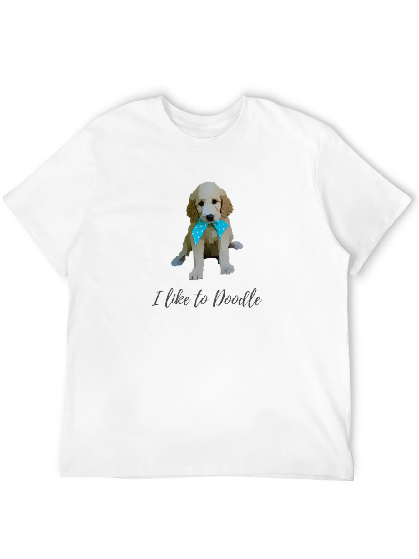 Black I Like to Doodle Dog T-Shirt view 12