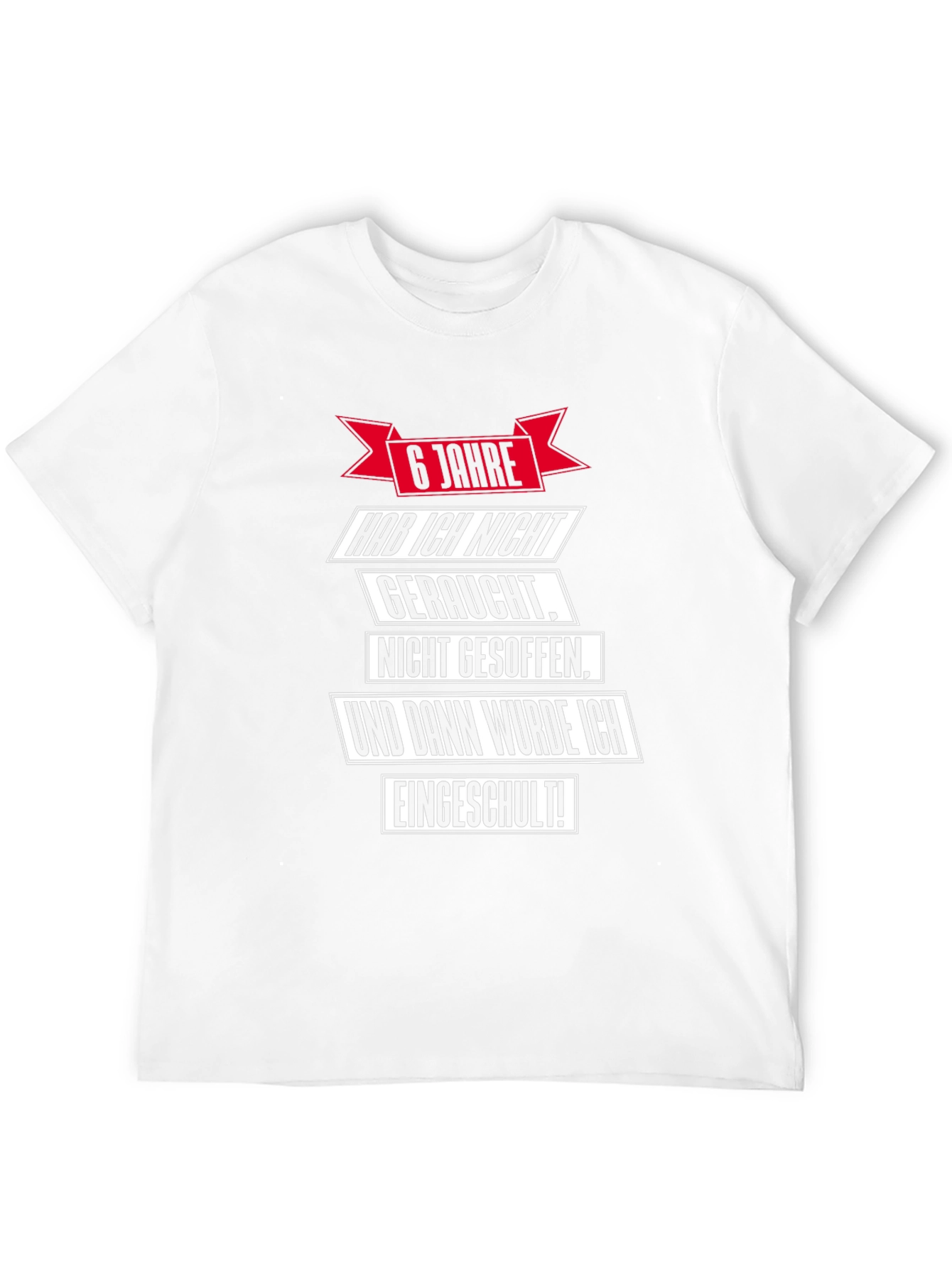 Black Funny "6 Jahre" T-Shirt - School Enrollment Gift view 12