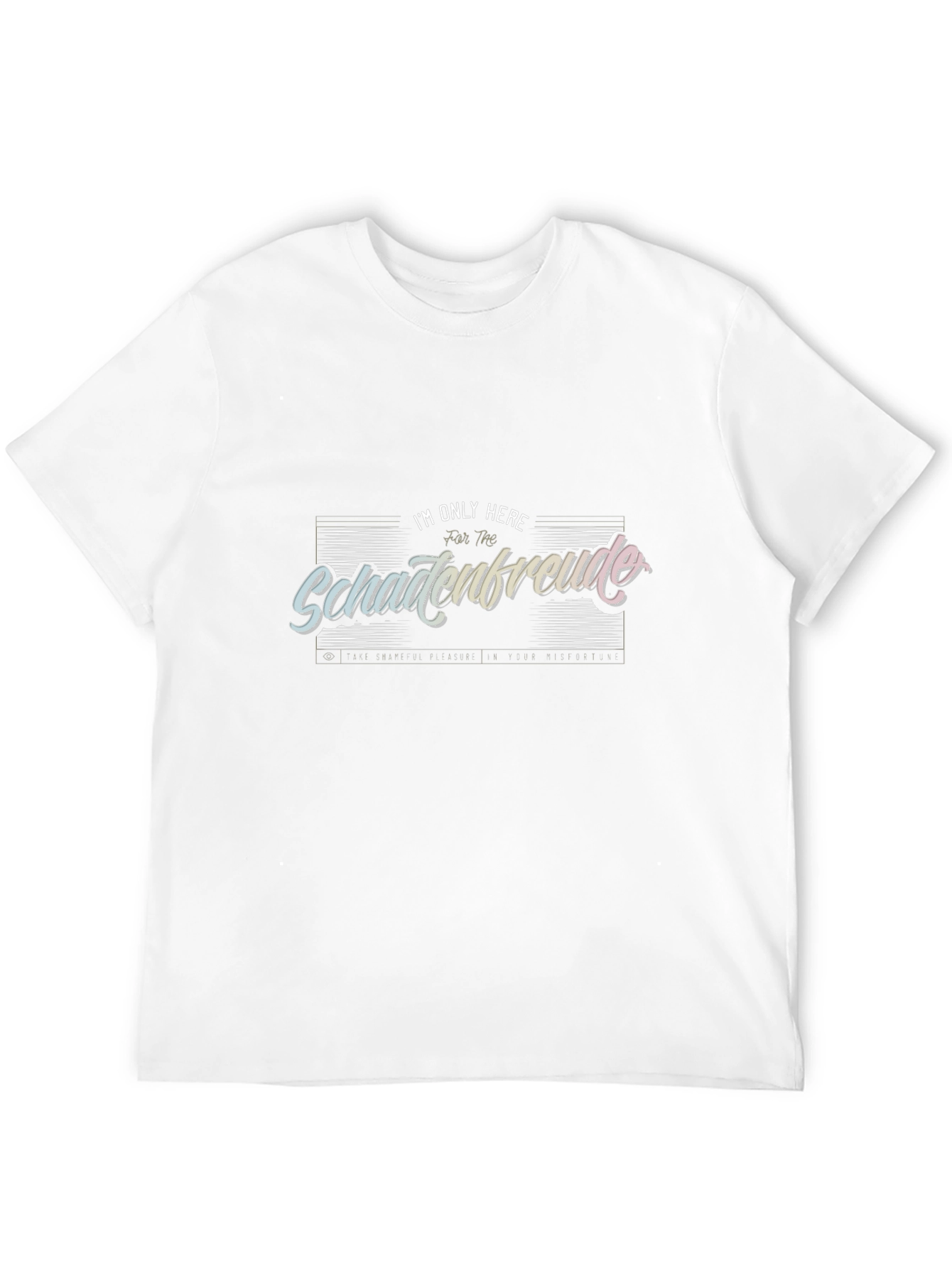 Black Schadenfreude Graphic T-Shirt - Funny Sarcastic Humor Tee view 12