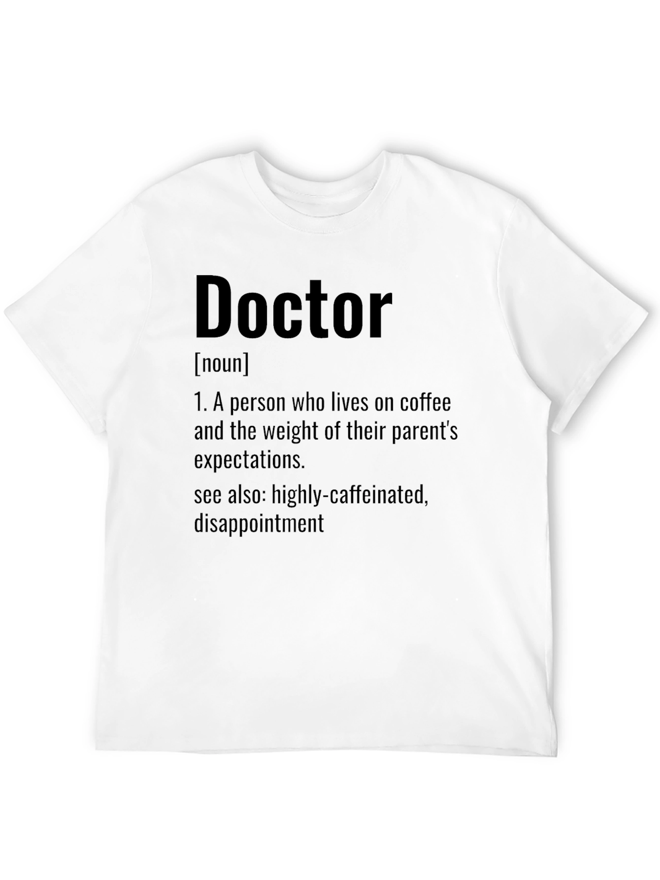 Black Doctor Definition Graphic Tee - Funny Doctor Gift view 12