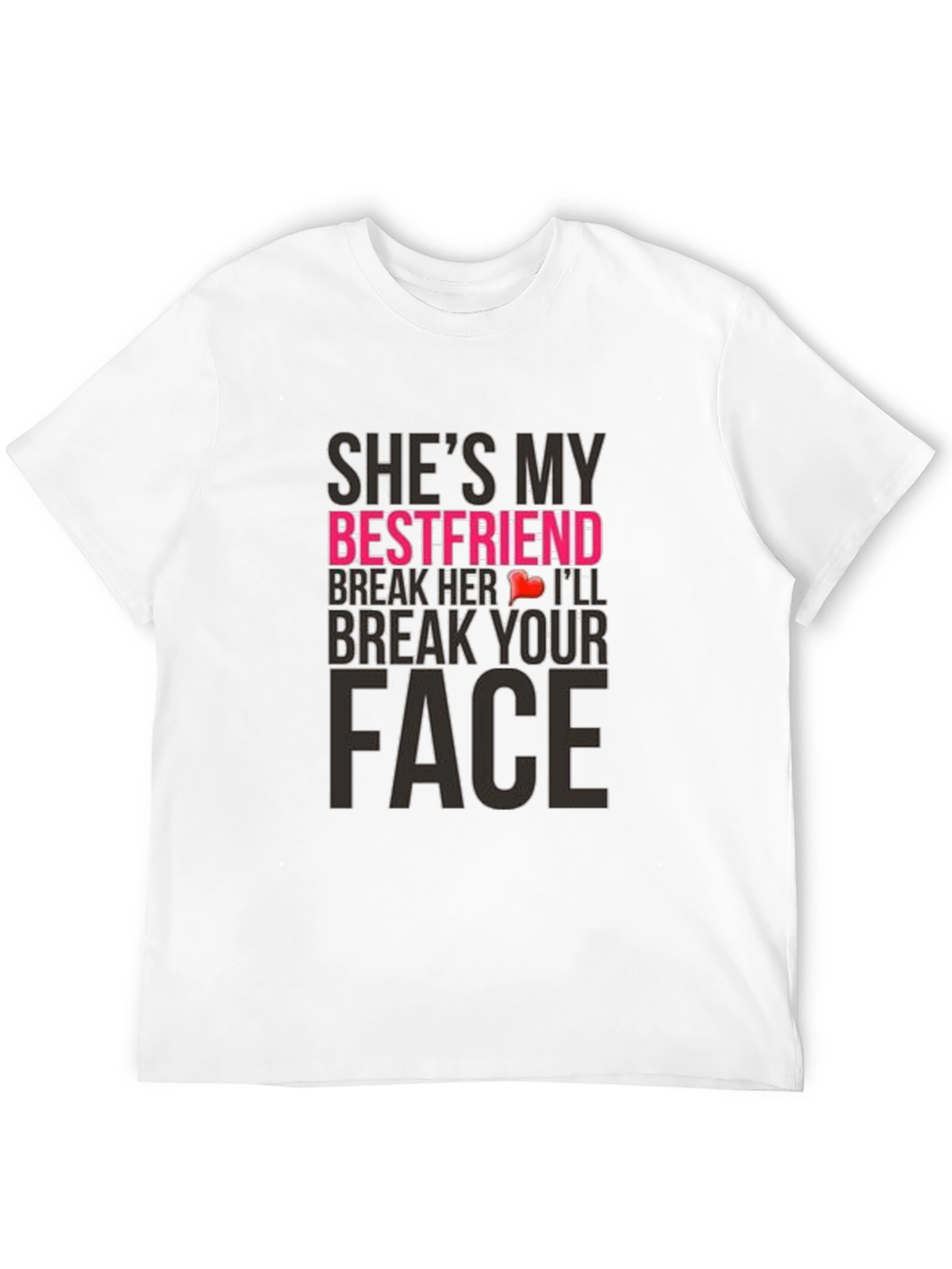 Black Humorous "She's My Bestfriend" Graphic Tee view 12