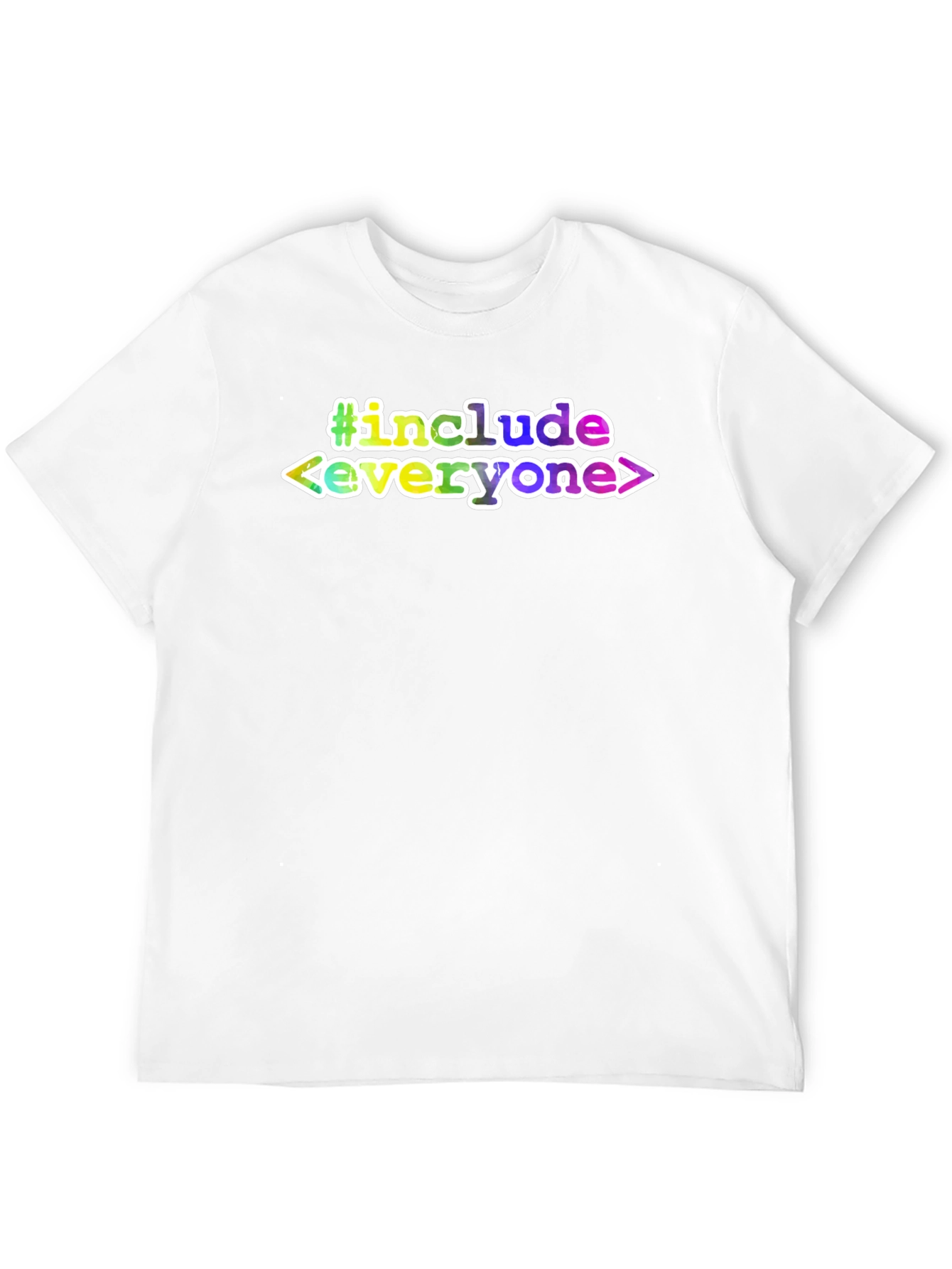 Black #include Everyone T-Shirt - Black Tee view 12