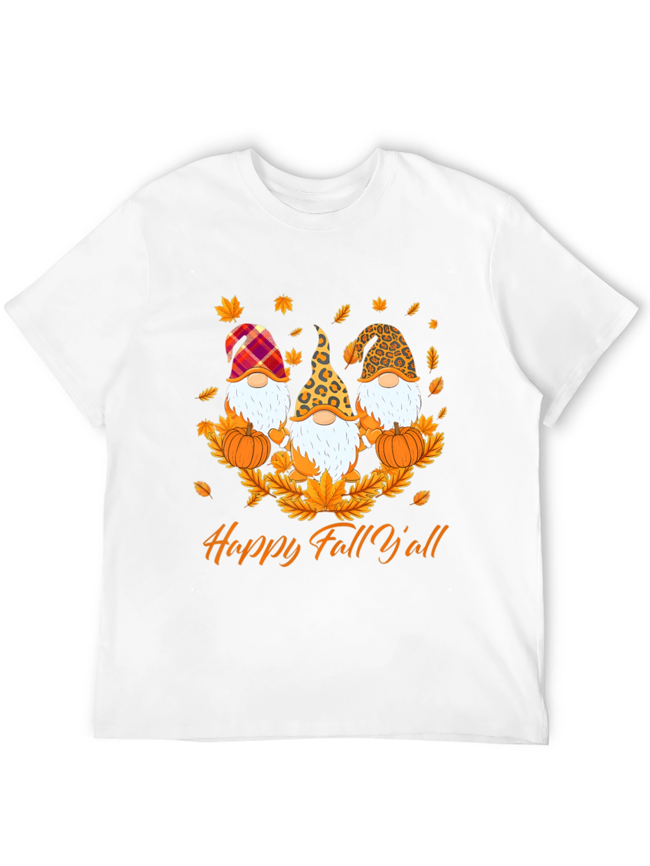 Happy Fall Y'all Gnome T-Shirt - 12
