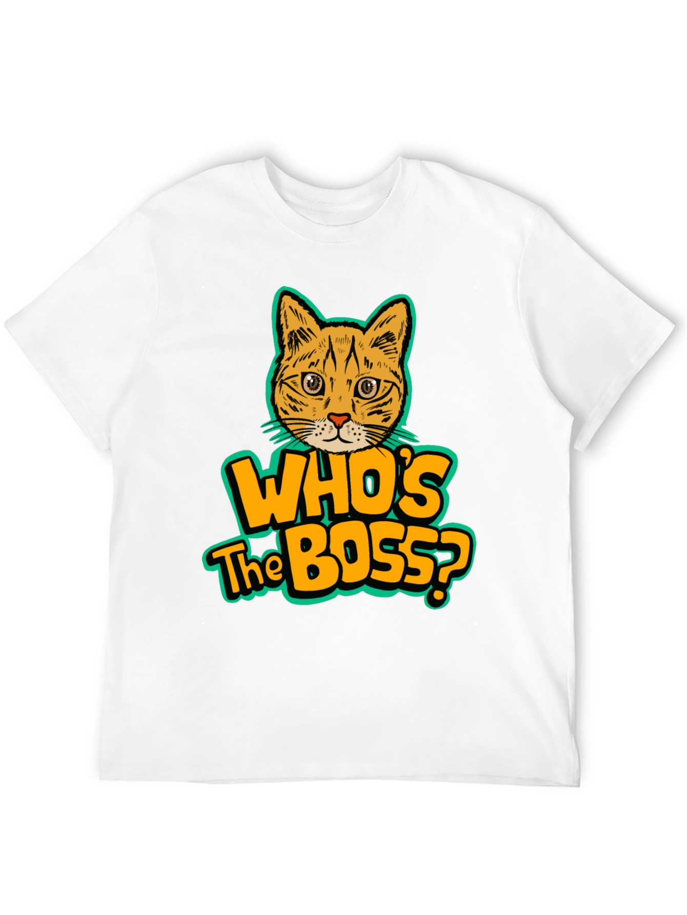 Black Who's the Boss Cat Graphic Tee view 12