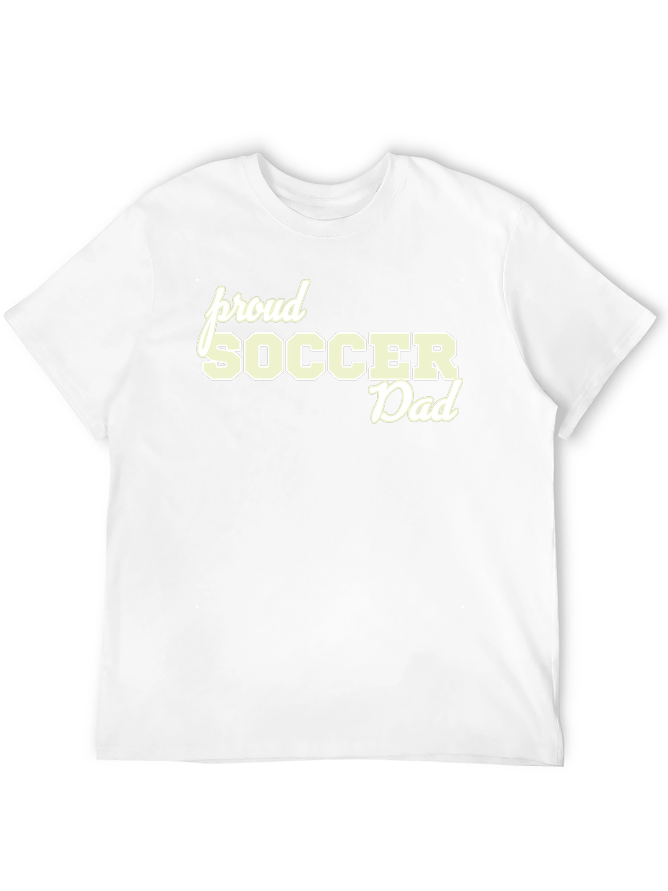 Proud Soccer Dad Black T-Shirt - 12