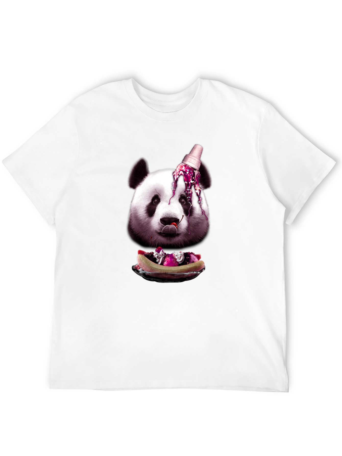 Black Panda Ice Cream Graphic Tee view 12