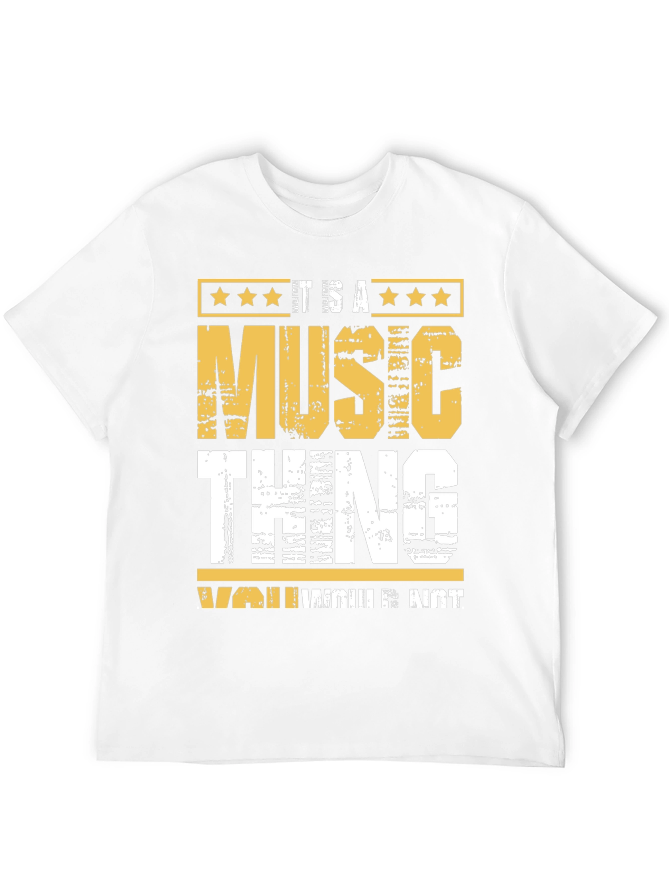 Black It's A Music Thing T-Shirt view 12
