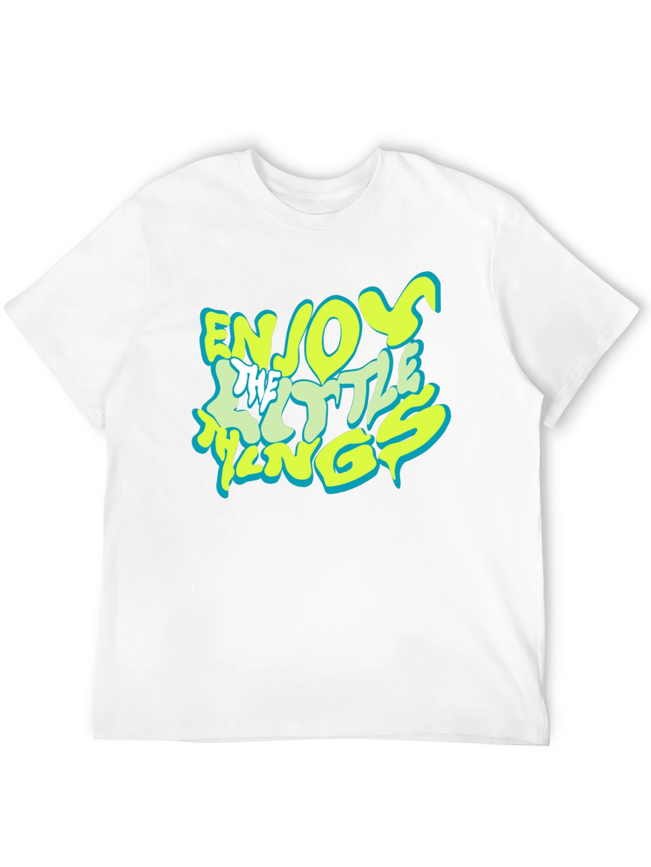 Black Enjoy The Little Things Black Graphic Tee view 12