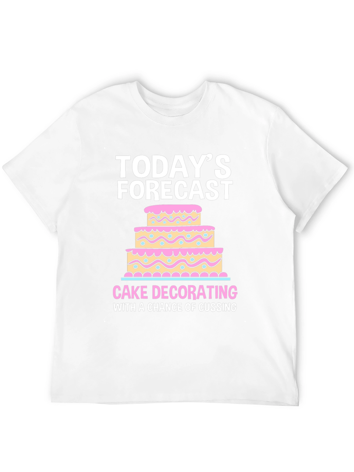 Black Cake Decorating Forecast T-Shirt view 12