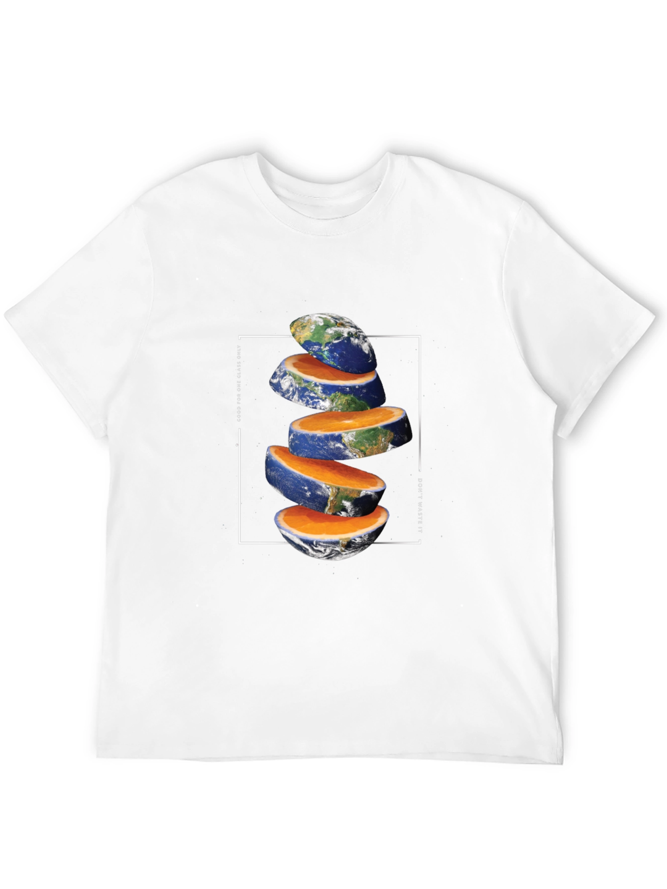 Black Sliced Earth Graphic Tee - Unique Environmental Design view 12