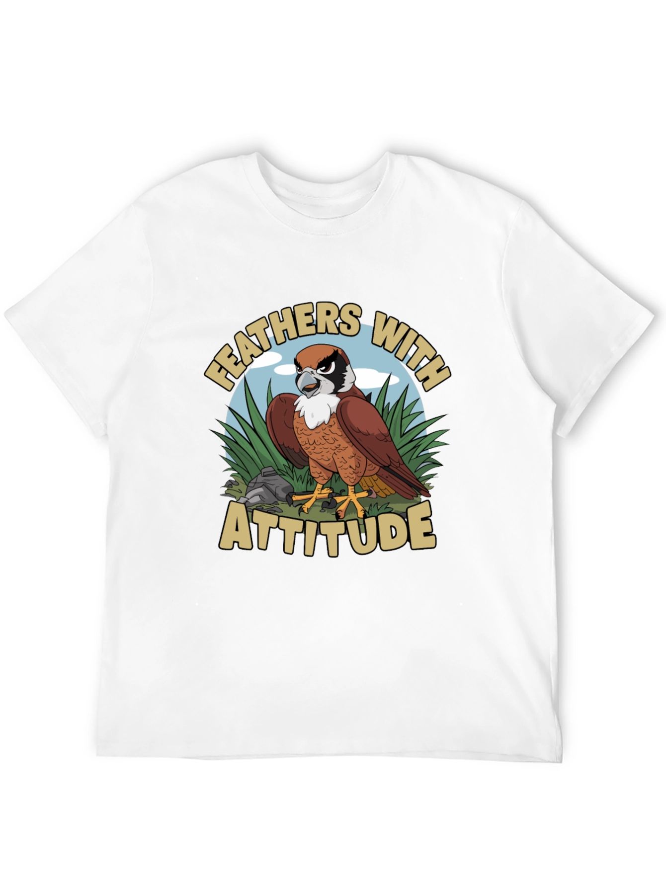 Feathers with Attitude Graphic T-Shirt - 12