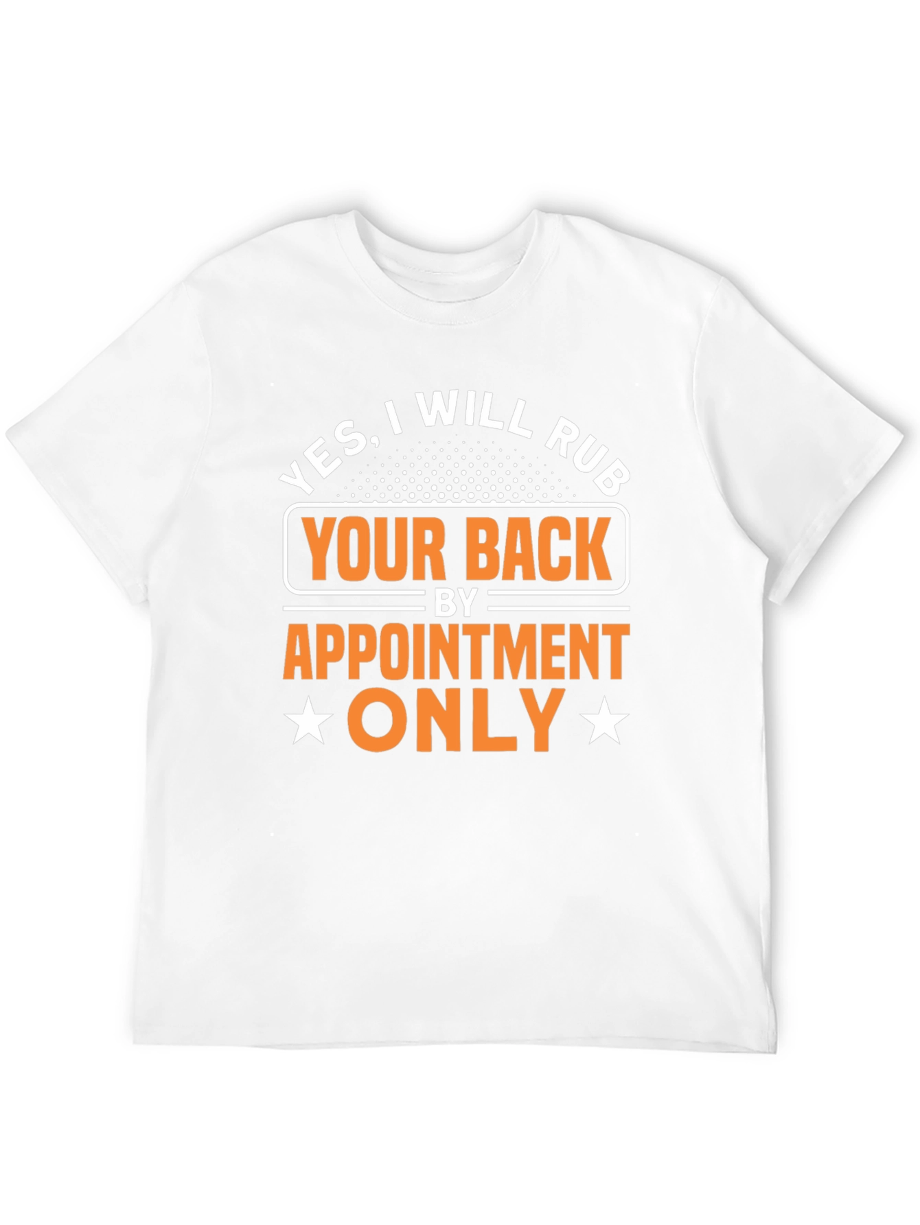 Black Funny Massage Therapy T-Shirt: Will Rub Your Back by Appointment view 12