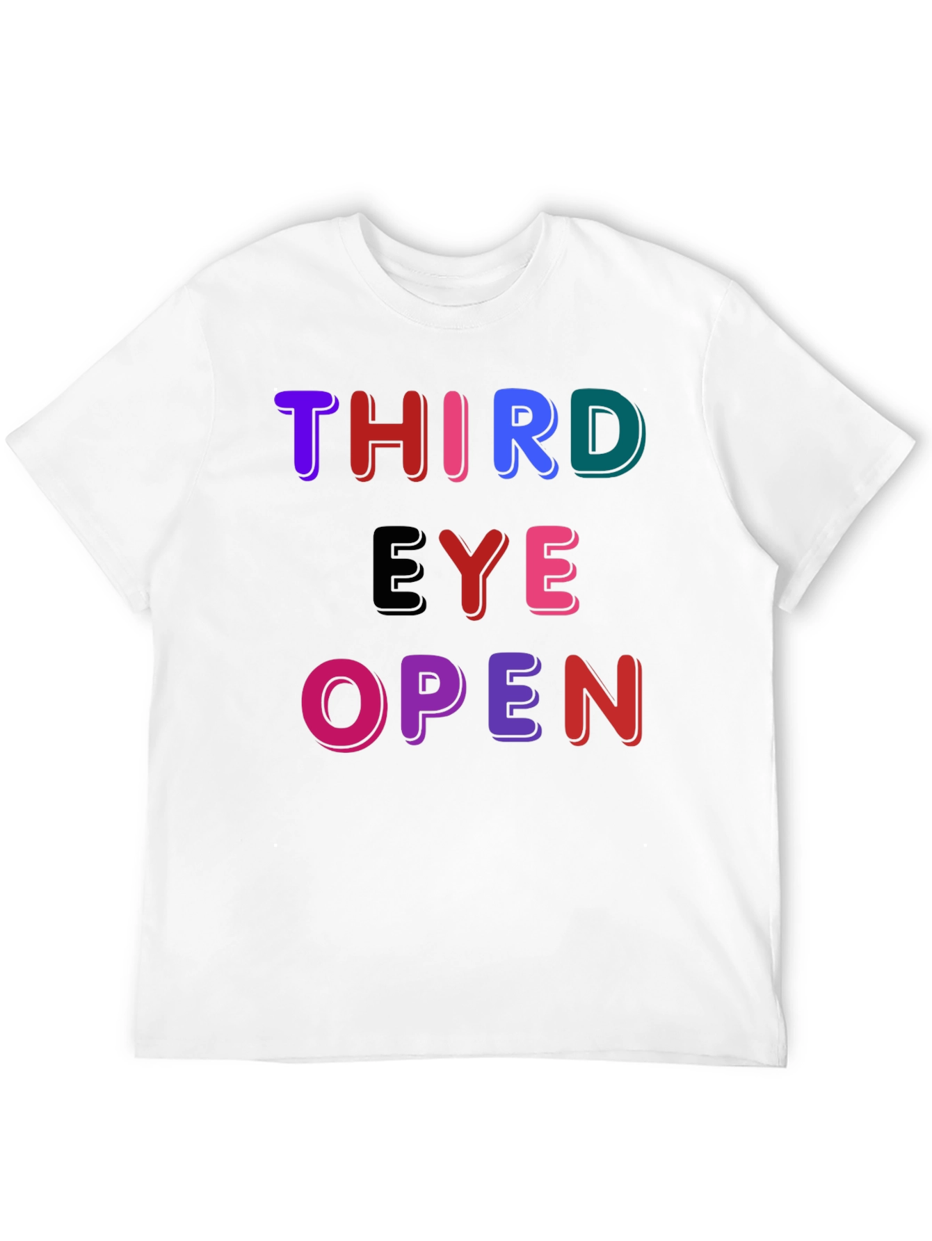 Black Third Eye Open Graphic Tee - Unisex Black T-Shirt view 12