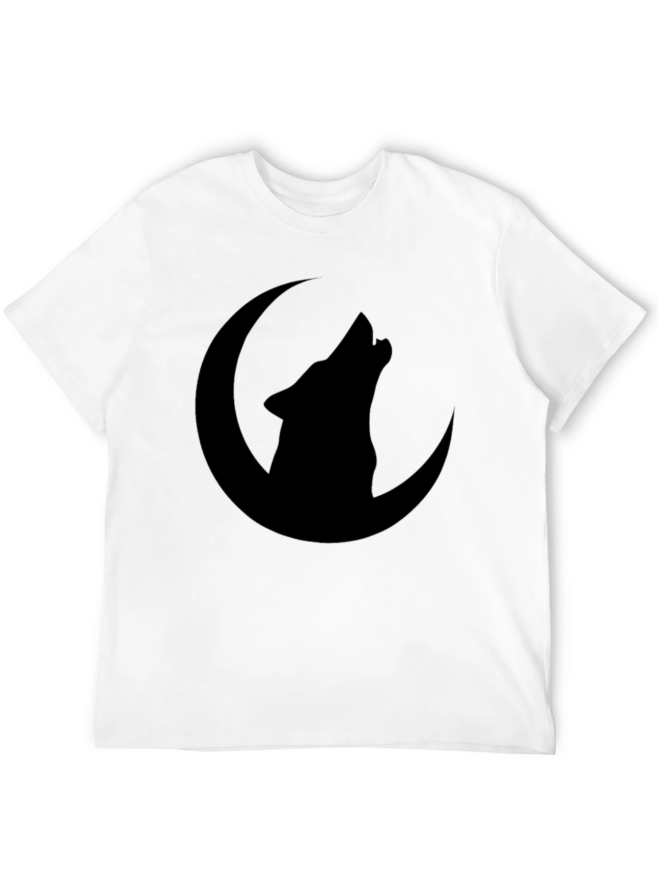 Black Wolf Moon Graphic T-Shirt - Black view 12