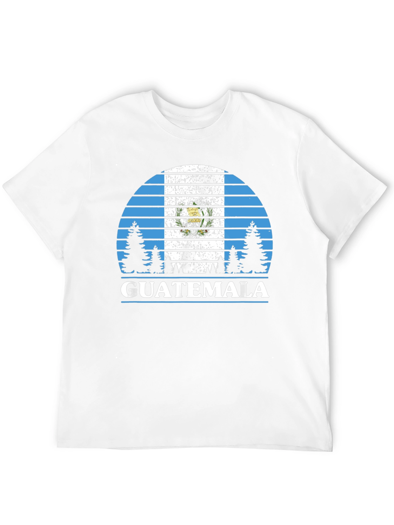 Black Guatemala Flag T-Shirt - Outdoor Design view 12