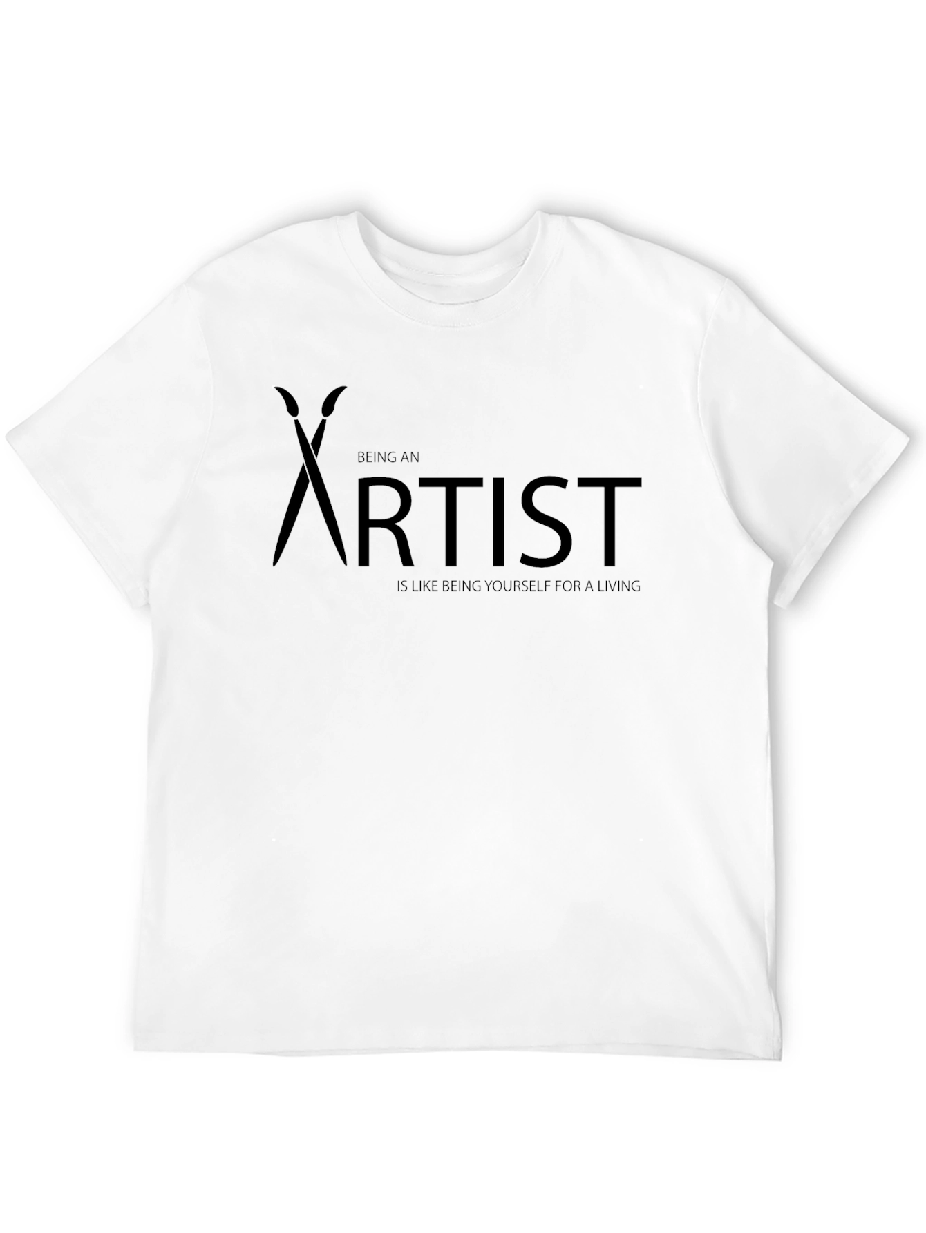 Black Artist T-Shirt - Being an Artist view 12