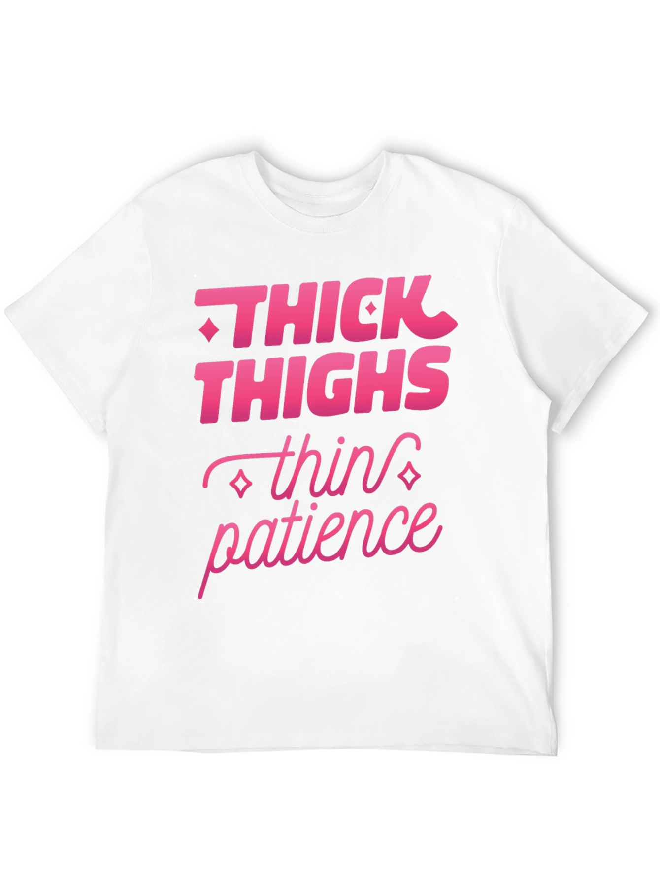 Black Thick Thighs Thin Patience Graphic Tee view 12