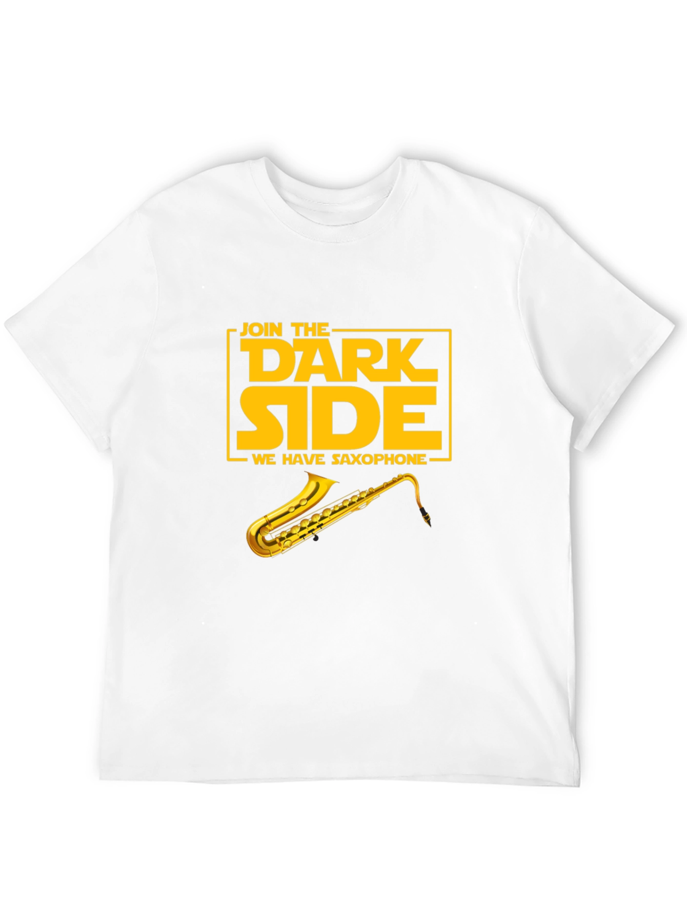 Black Join the Dark Side Saxophone Graphic T-Shirt view 12