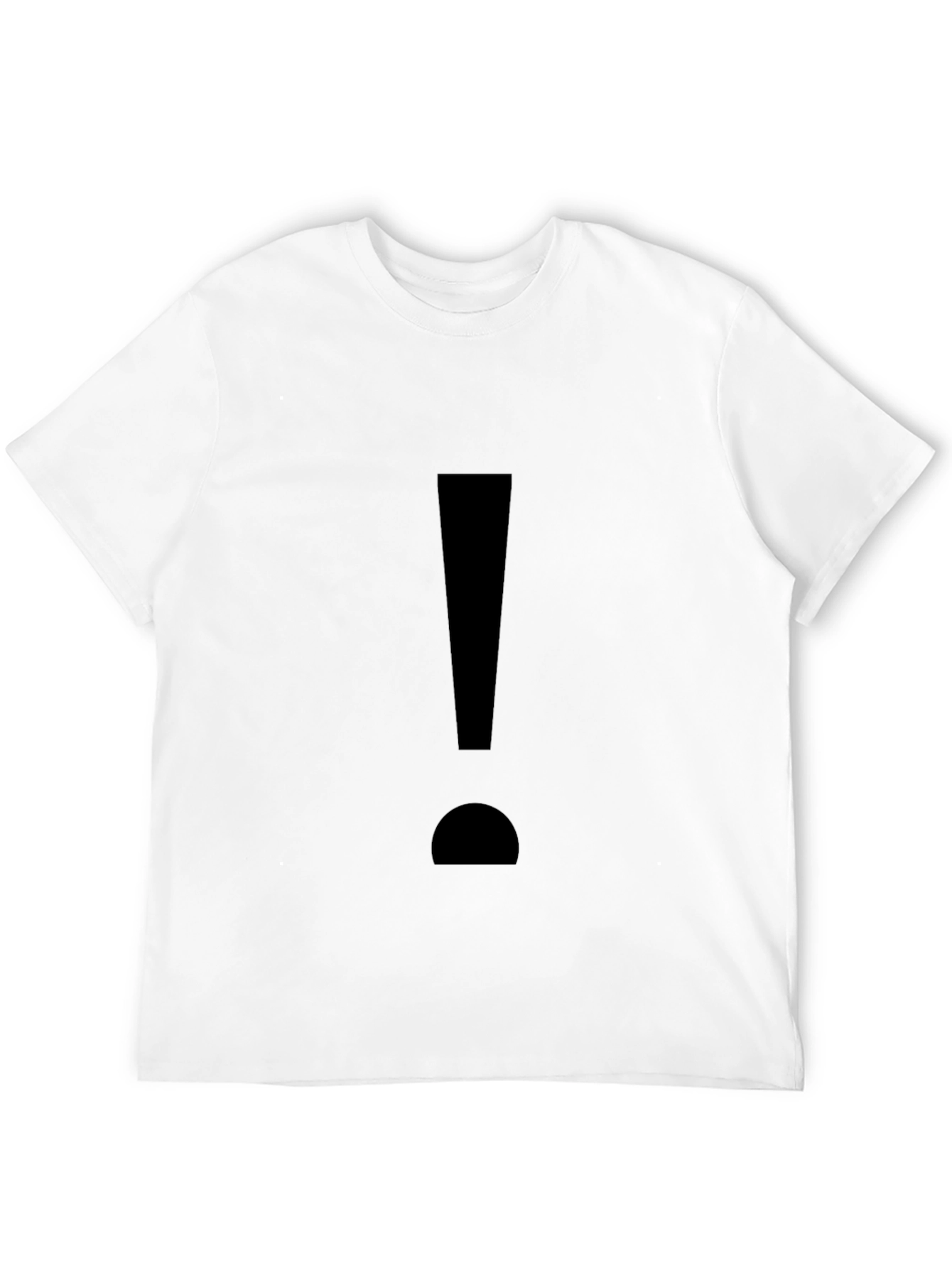 Black Exclamation Mark Graphic T-Shirt - Black view 12