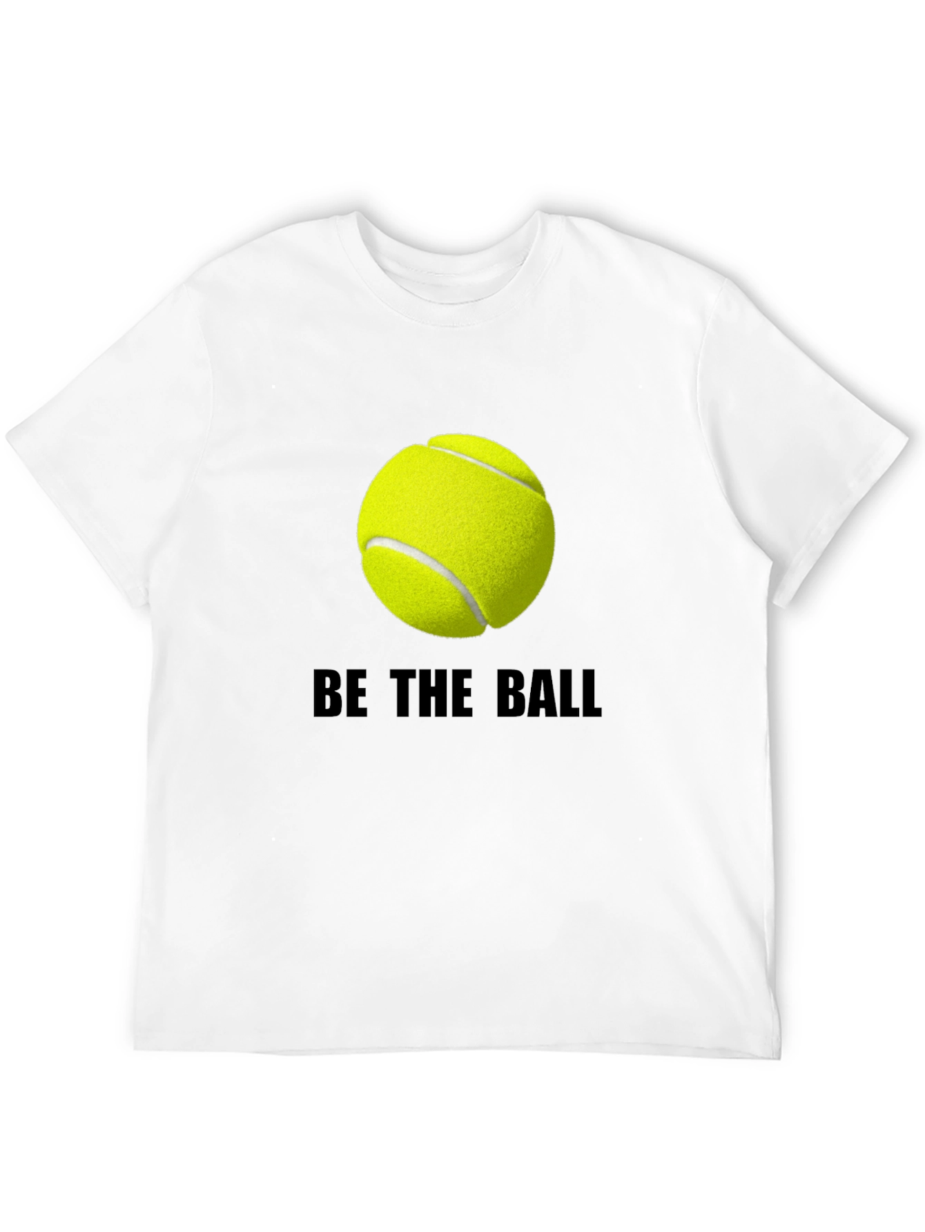 Black Be The Ball Tee: Tennis Graphic T-Shirt view 12